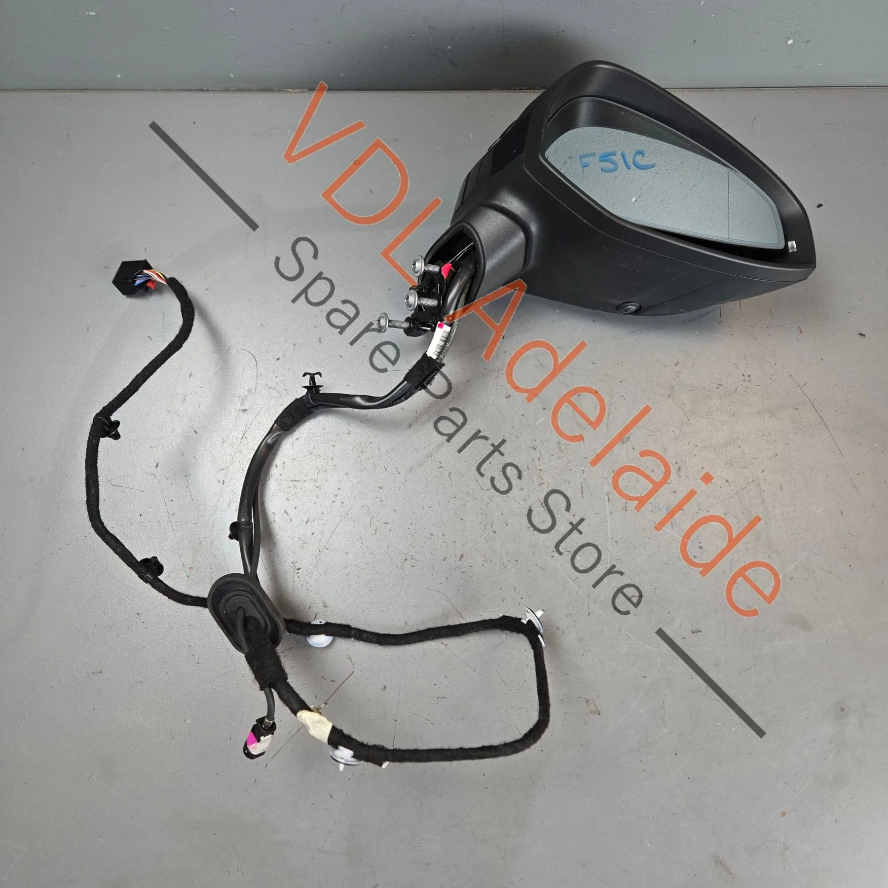 Audi A5 S5 RS5 B9 Right Power Folding Exterior Mirror w Camera & Lane Assist Complete 8W6857410CB 9B9 8W0857536H 5Q0980546A - Image 3