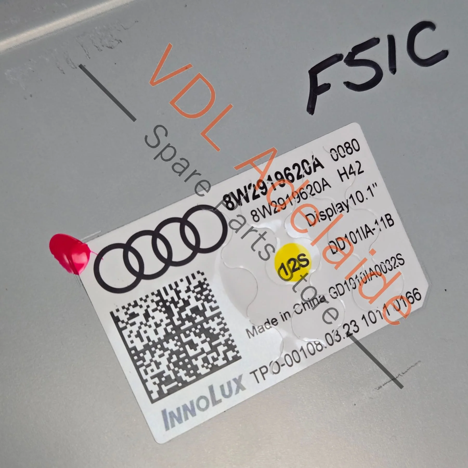 Audi A4 A5 S4 S5 RS4 RS5 B9 10.1 Display Screen MIB 8W2919620A 8W2919620 - Image 3