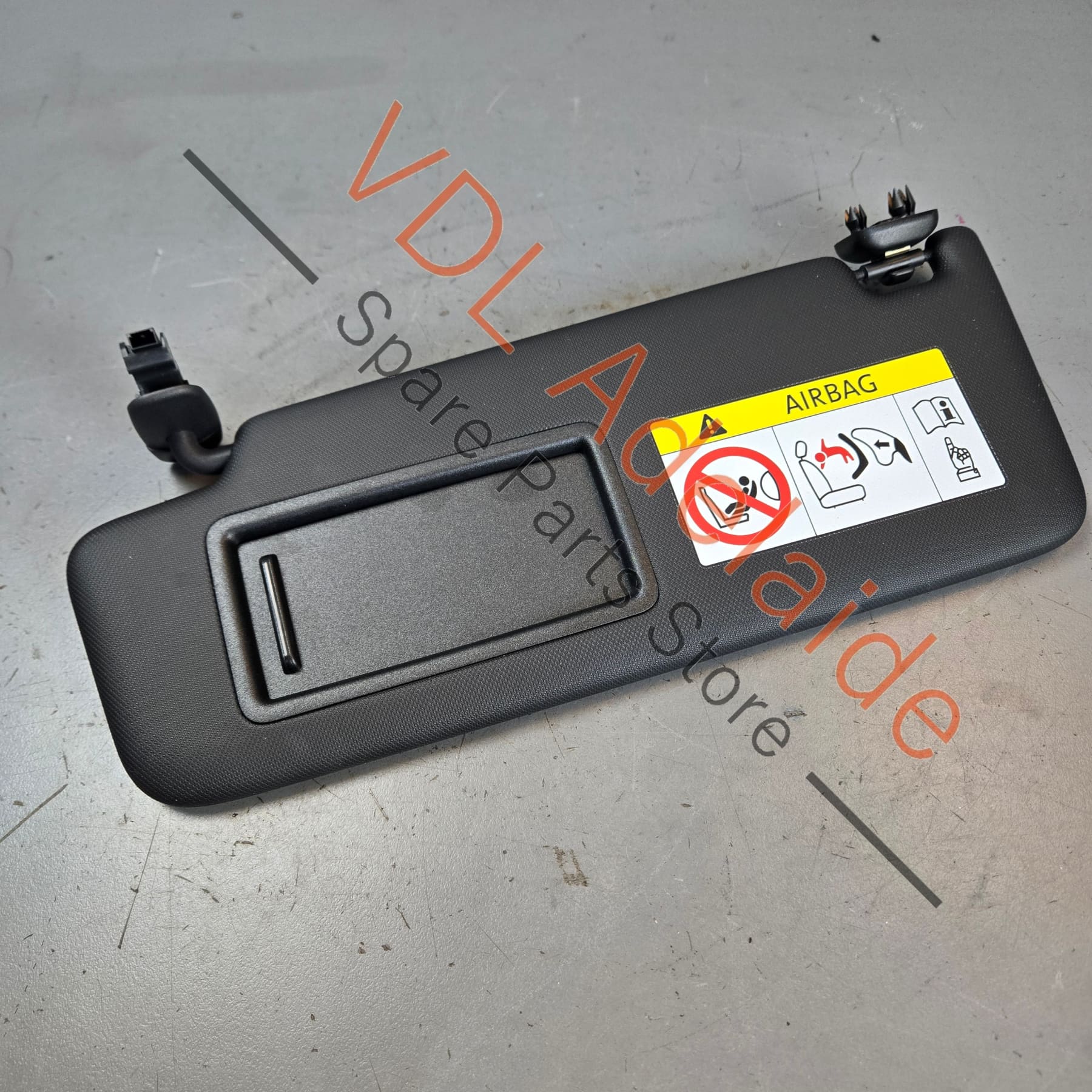 Audi Q5 A5 A4 Left Side Passenger Sun Visor Black 8W0857551P 7C0 8W0857551AL 7C0