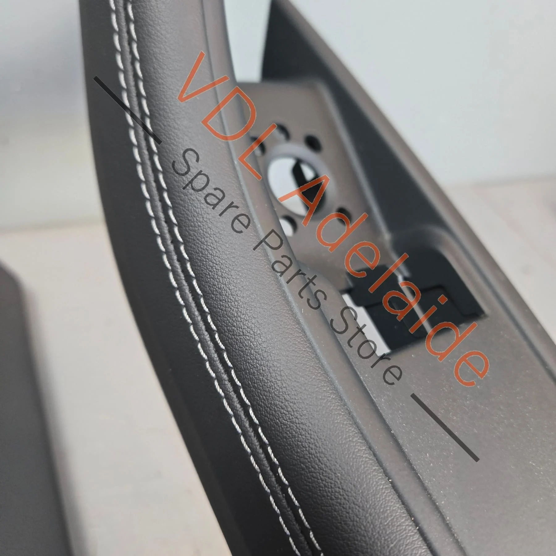 Audi A5 S5 RS5 Coupe Black Leather Upgrade White Stitch Centre Console and Door Handle Arm Rest Trim Set 8W2863305A KND 8W6867173A KND - Image 6