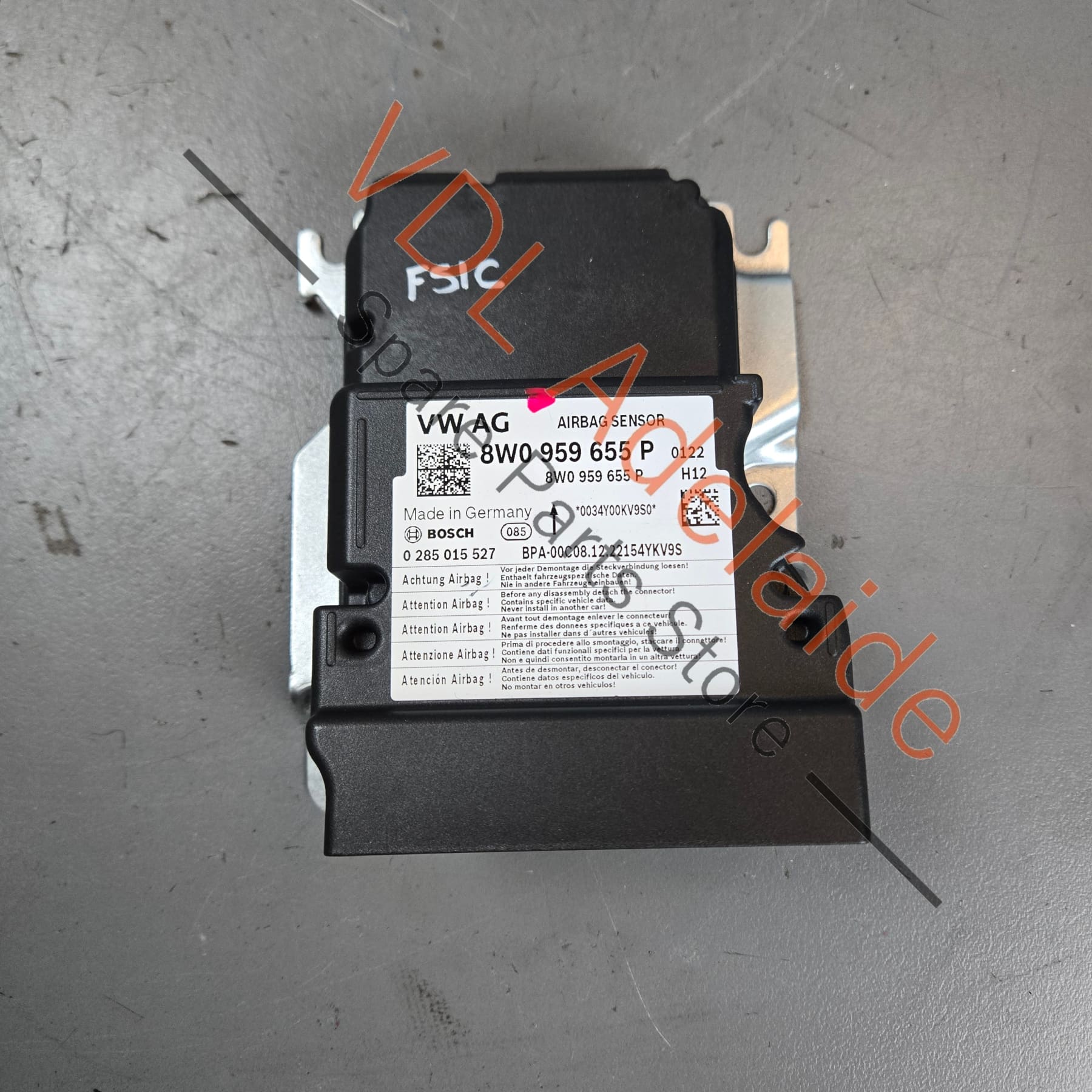 Audi S4 S5 B5 F5 Airbag Control Module 8W0959655P