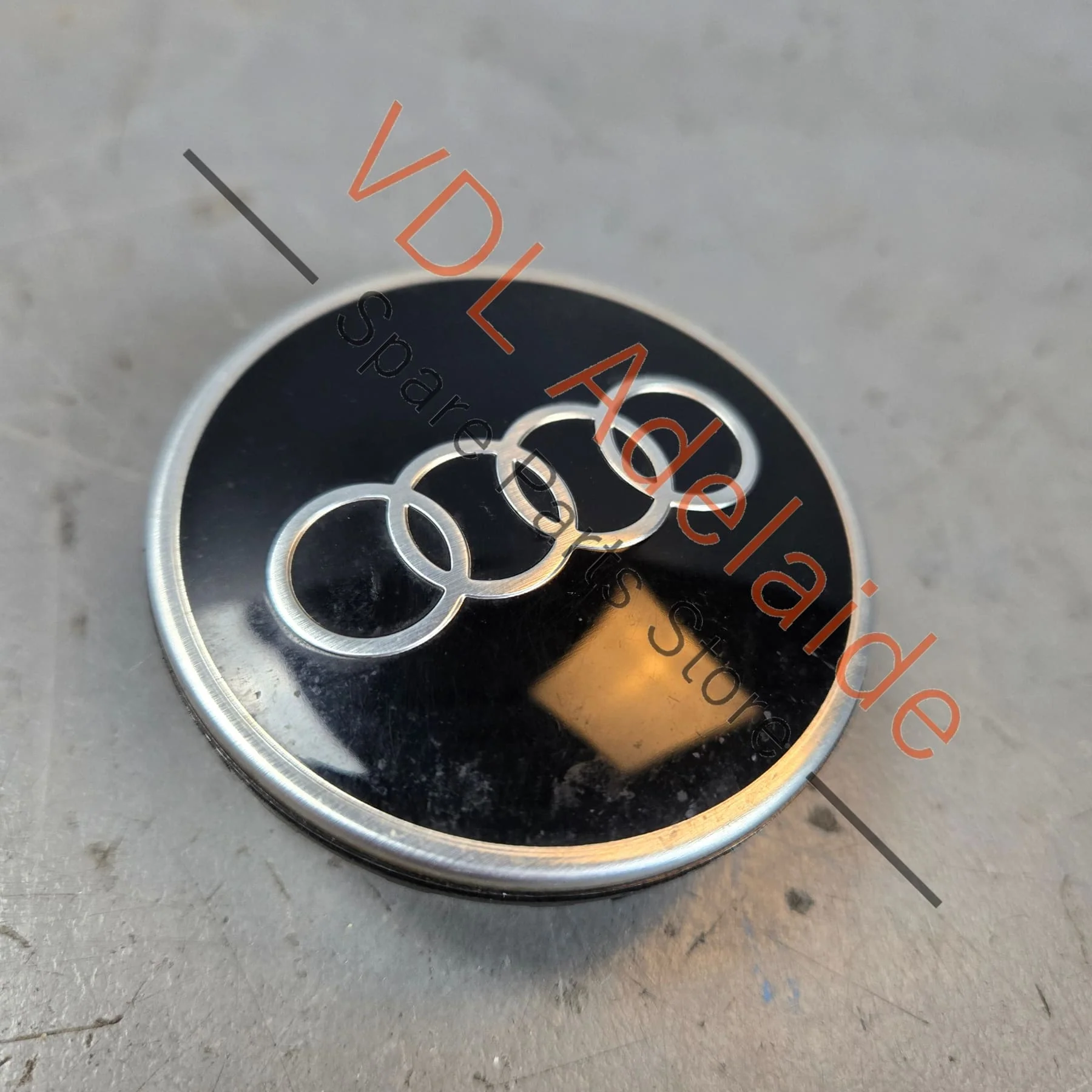 4x Genuine Audi Dynamic Floating Center Caps "Audi Rings" 4M8071006A self levelling "spinners" 66mm