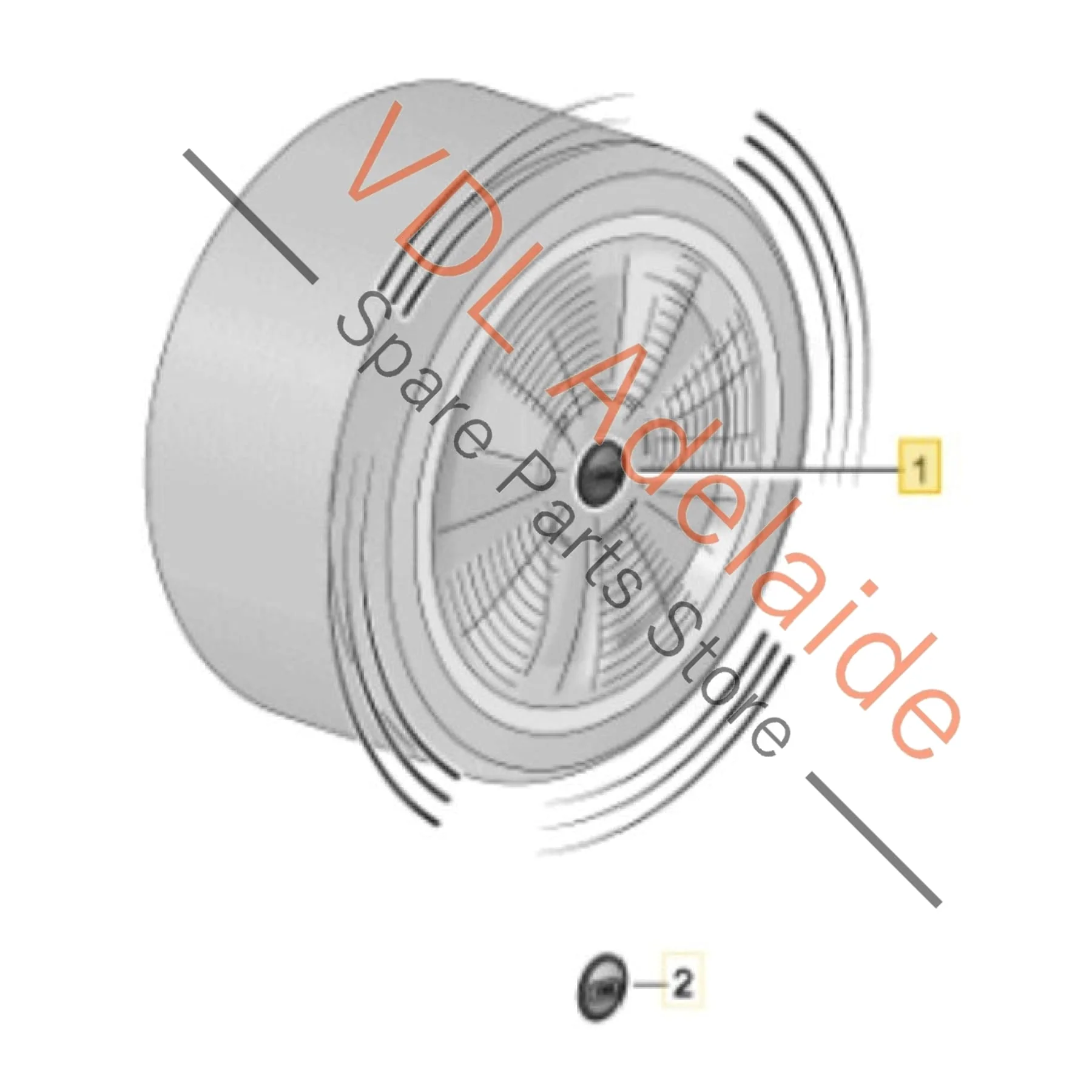 4x Genuine Audi Dynamic Floating Center Caps "Audi Rings" 4M8071006A self levelling "spinners" 66mm - Image 2
