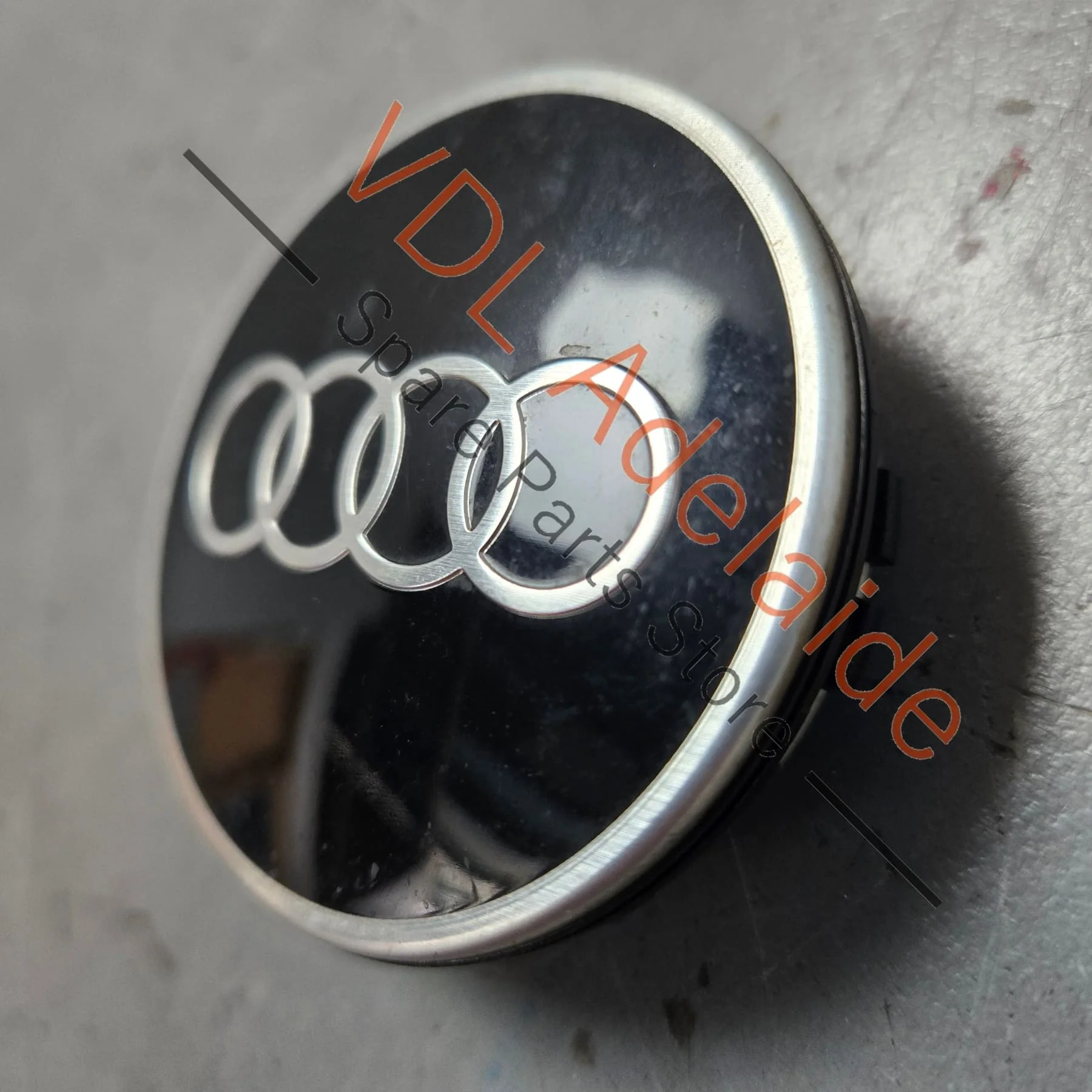 4x Genuine Audi Dynamic Floating Center Caps "Audi Rings" 4M8071006A self levelling "spinners" 66mm - Image 3