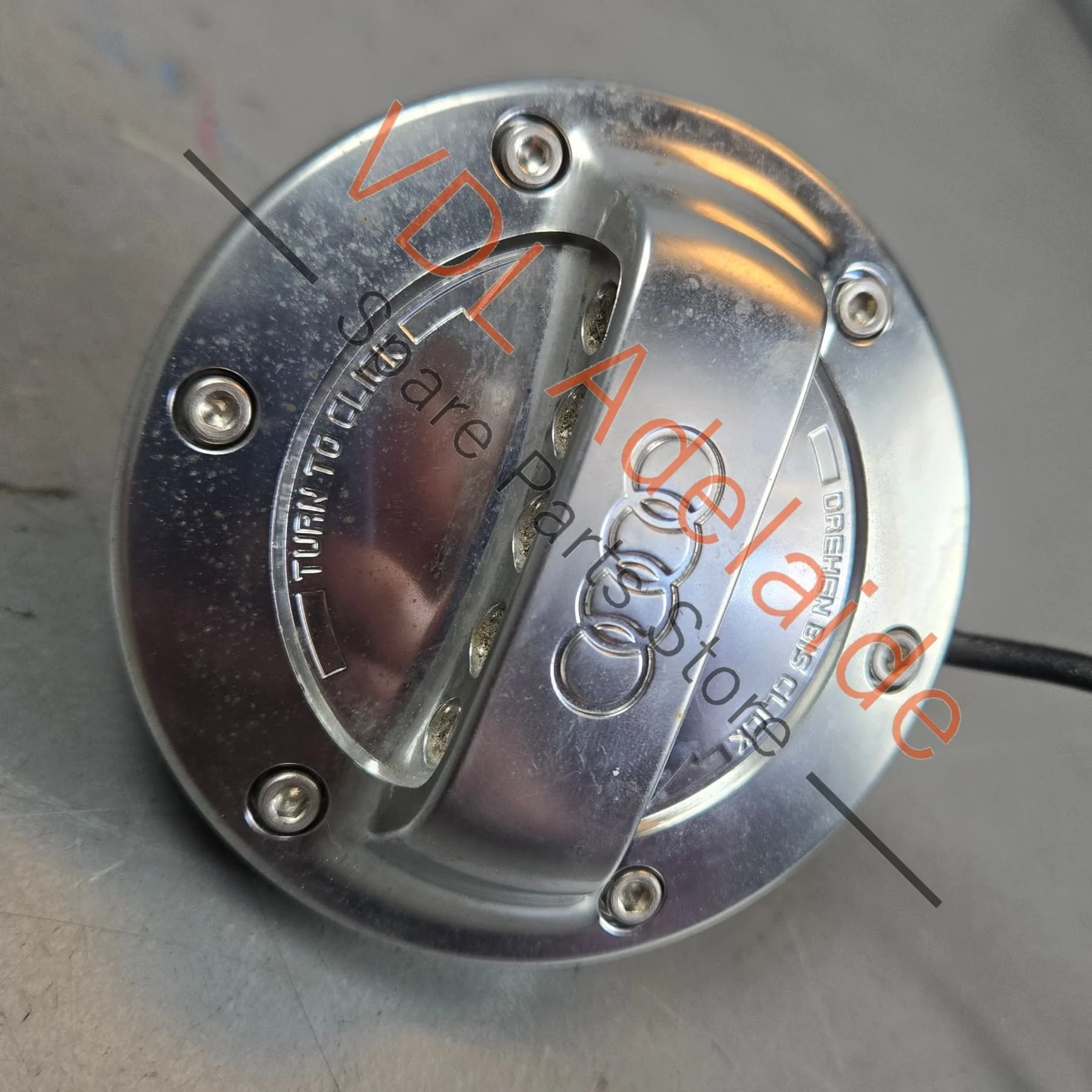 Genuine Accessory OEM Audi Sport Aluminium Chrome Fuel Cap 8Y0071000 - Image 4