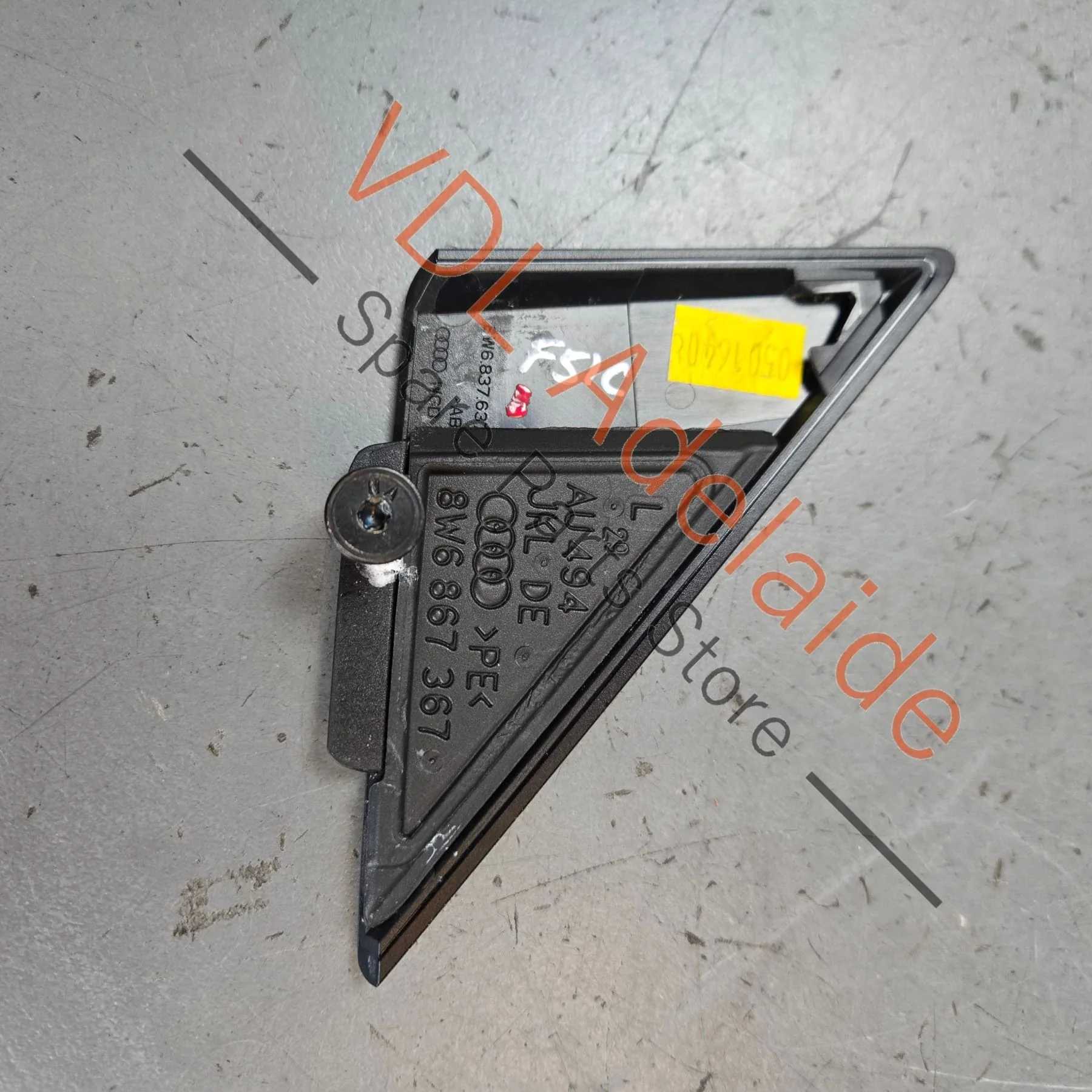 Audi A5 S5 RS5 Front Left Door Gloss Black Corner Trim Moulding 8W6837637A - Image 4