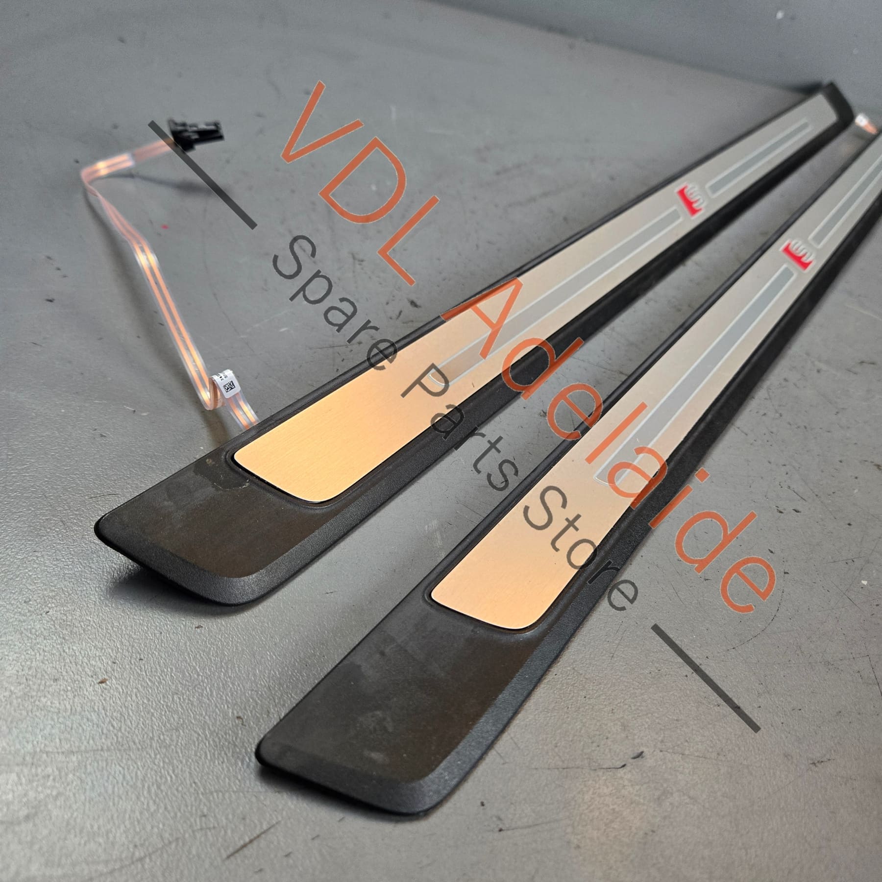 Audi Sport S5 B9 Illuminated Door Entry Sill Trim Cover Set Pair 8W6947417A - Image 4