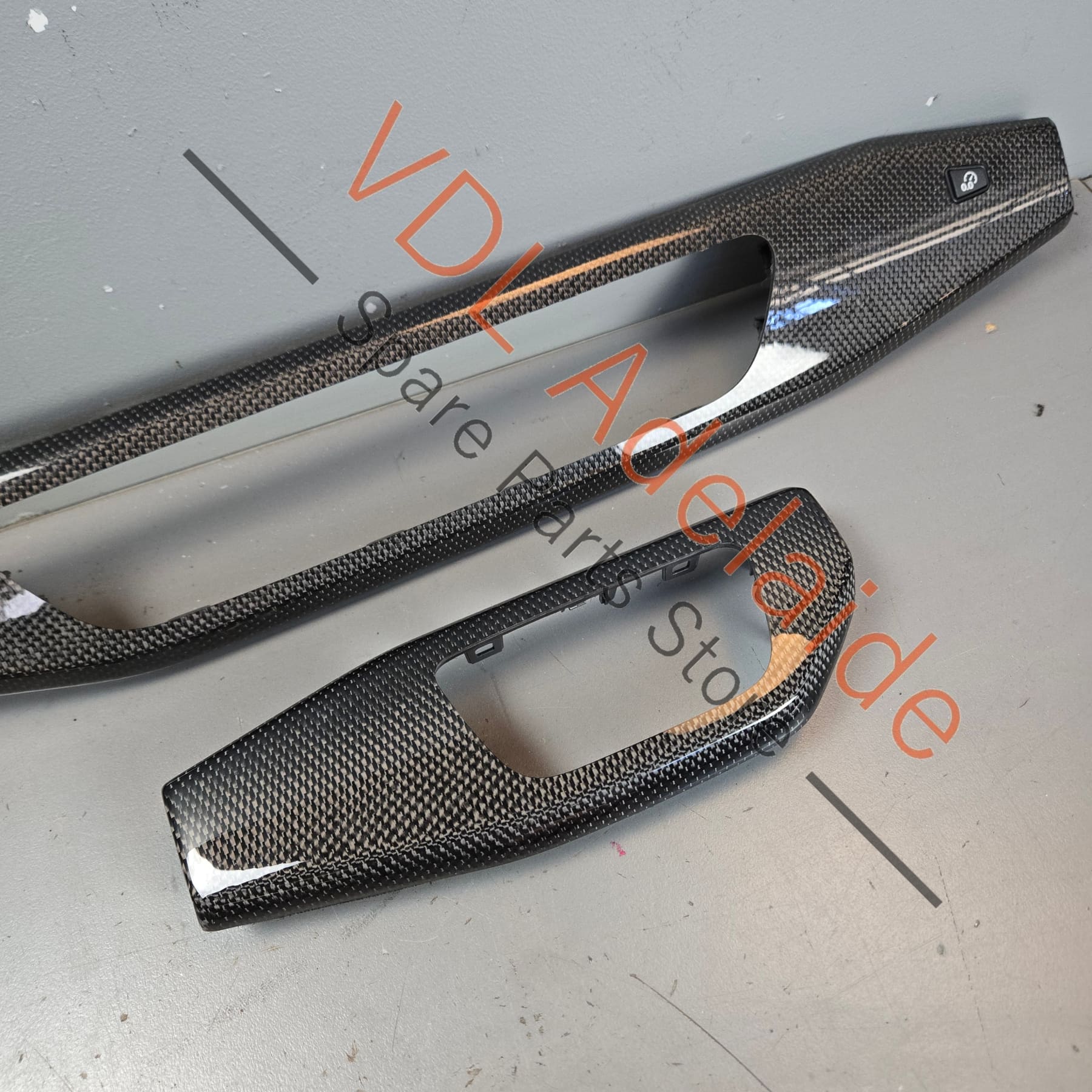 Audi S5 RS5 Set of Carbon Fibre Interior Trim Set Doors and Console 8W2853190T 7V7 8W6867410G 7V7 8W2863969G 7V7 - Image 8