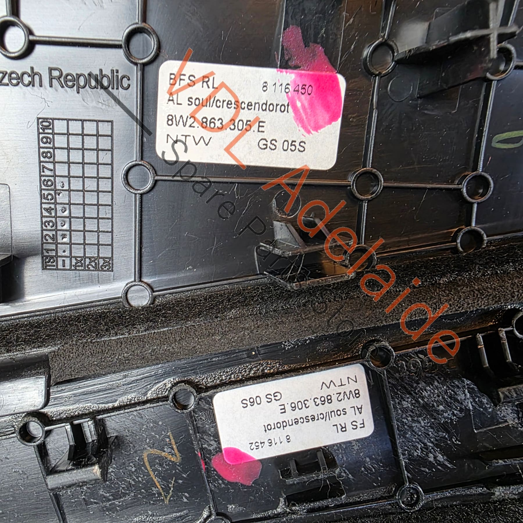 Audi RS4 RS5 F5 B9 Centre Console Alcantara Trim Set Interior 8W2863305ENTW 8W2863306ENTW - Image 6