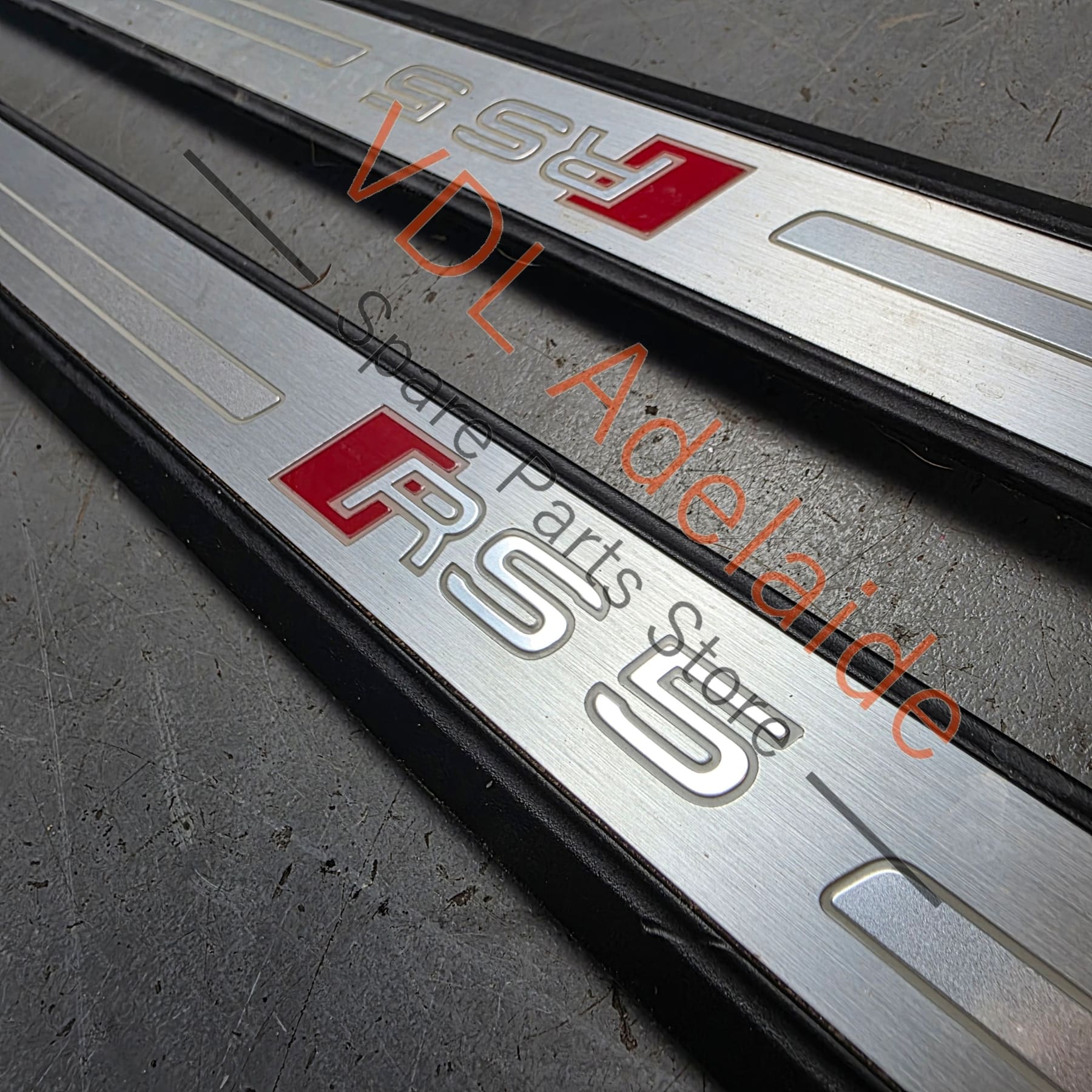 Audi RS5 F5 B9 Door Entry Sill Trim Strip Illuminated with Light Set Pair 8W6947417B9B9 8W6947418B9B9