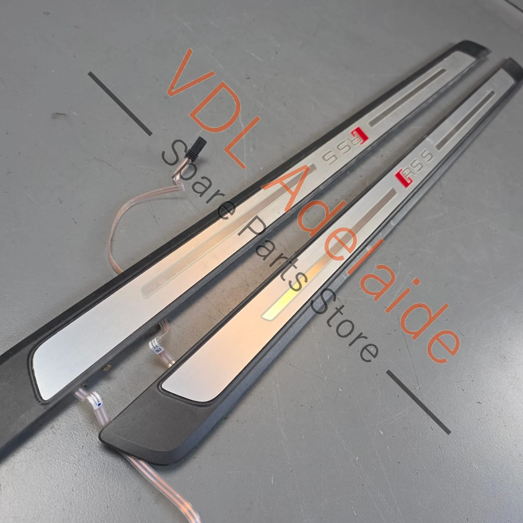 Audi RS5 F5 B9 Door Entry Sill Trim Strip Illuminated with Light Set Pair 8W6947417B9B9 8W6947418B9B9 - Image 3