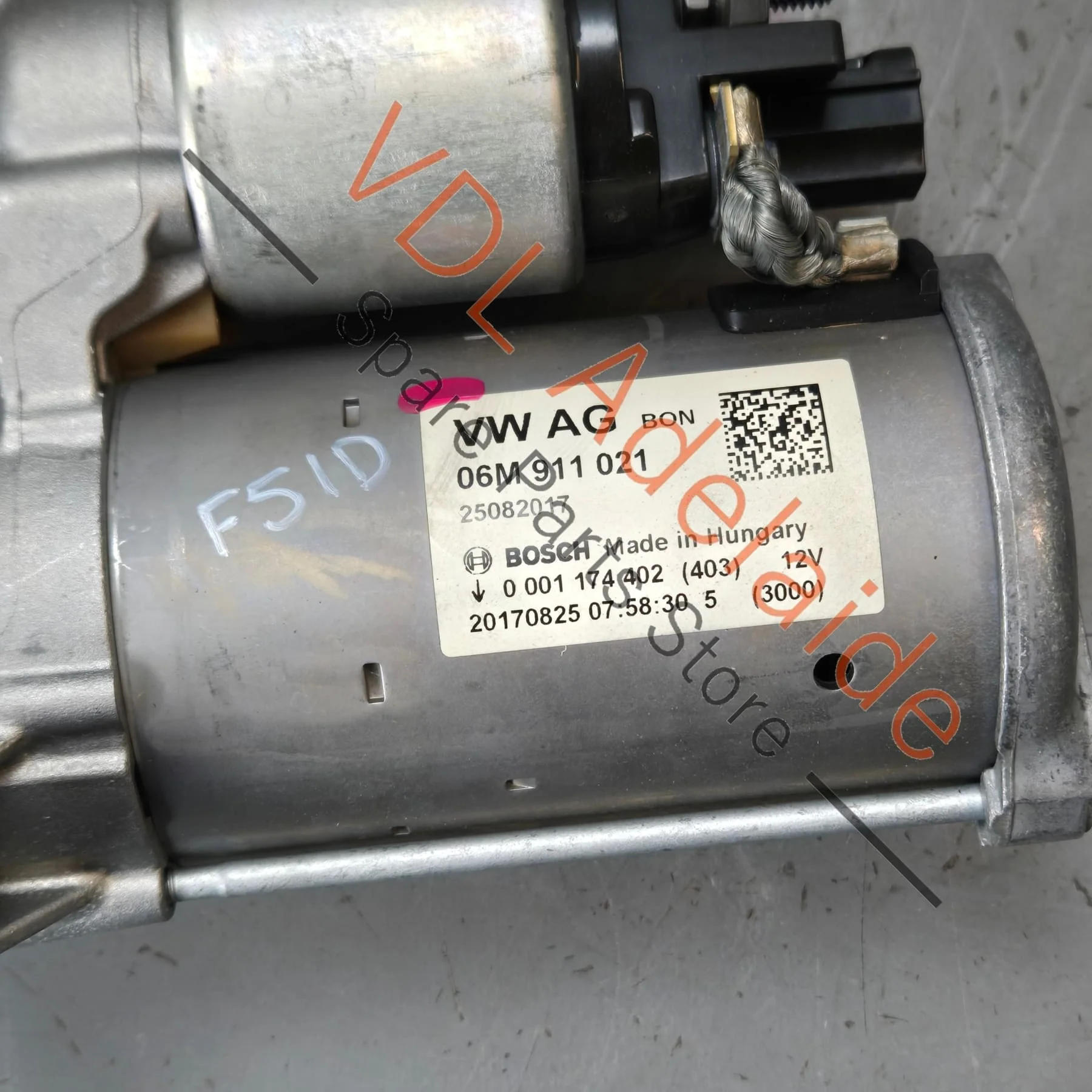 Audi VW Starter Motor 06M911021 Bosch - Image 2