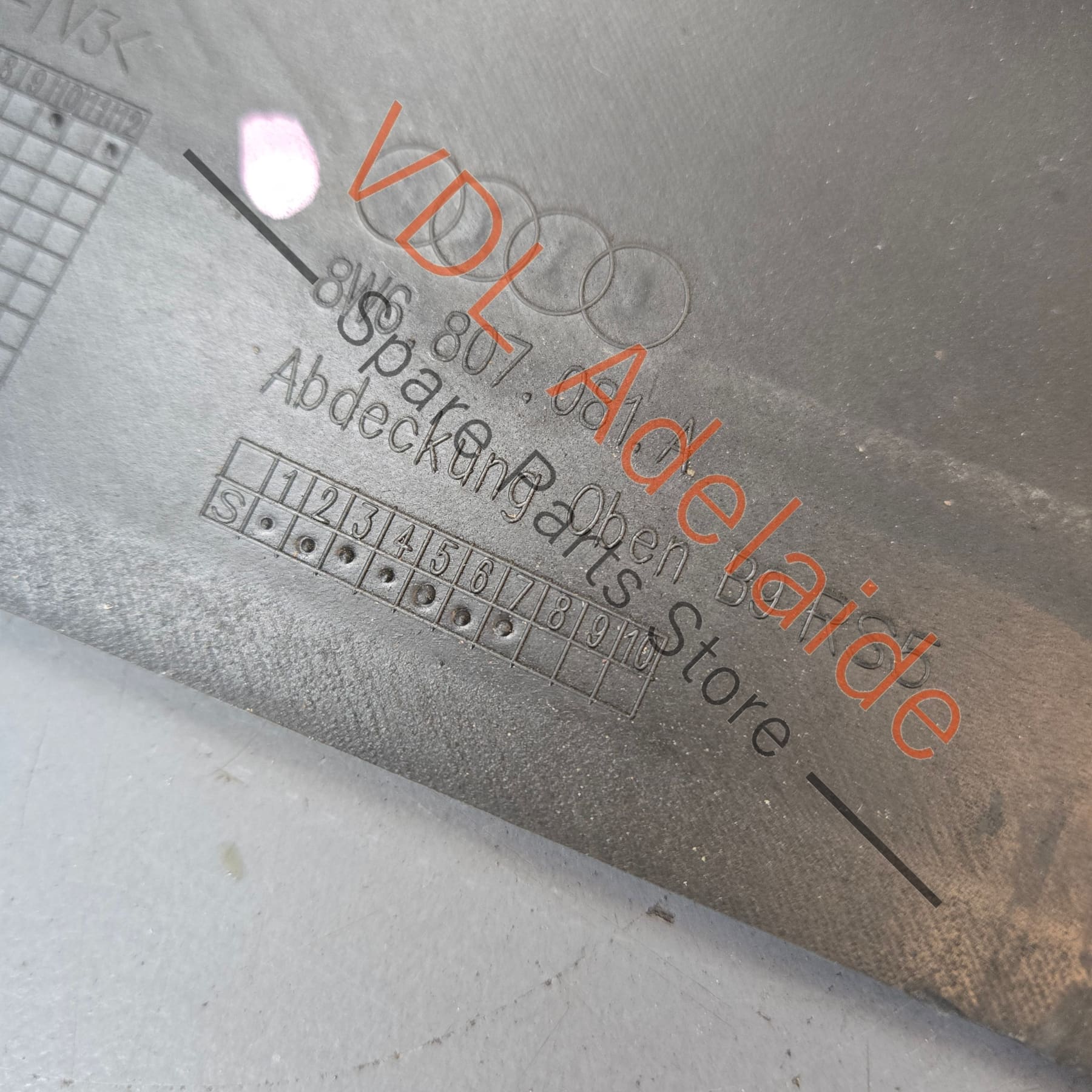 Audi A5 S5 RS5 Radiator Trim Cover 8W6807081A 9B9 - Image 6