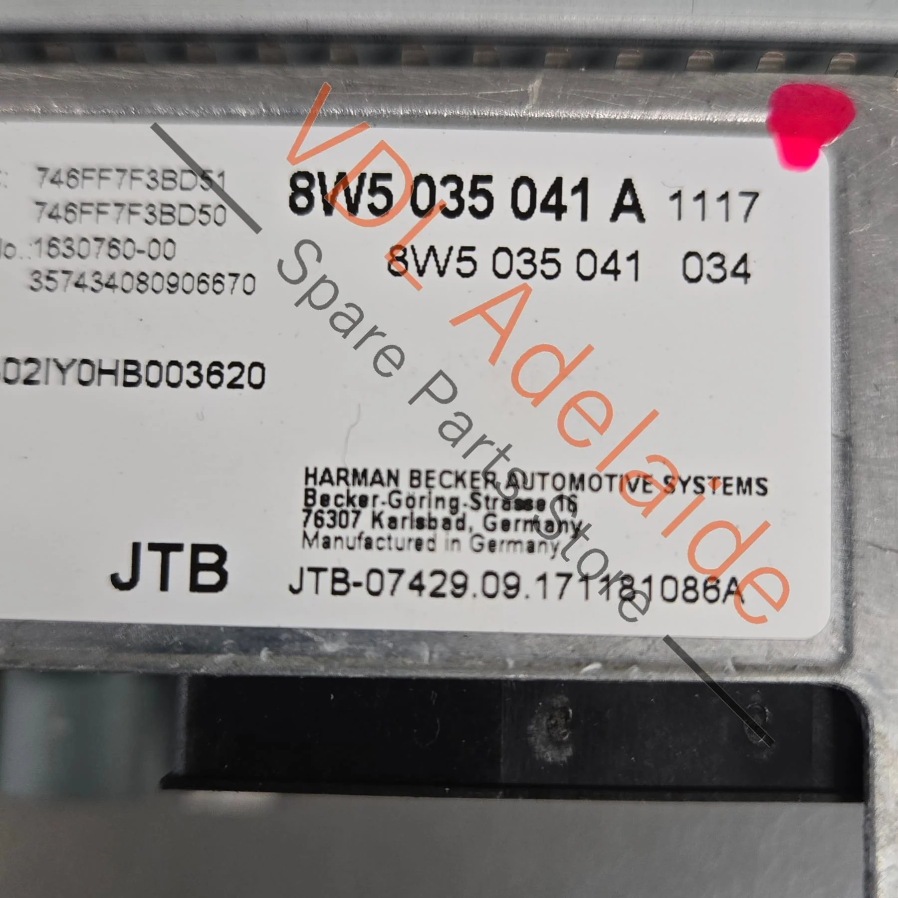 Audi RS5 B9 MIB2 High Central Computer MIB Main Unit For Nav Multimedia 8W5035041A - Image 8