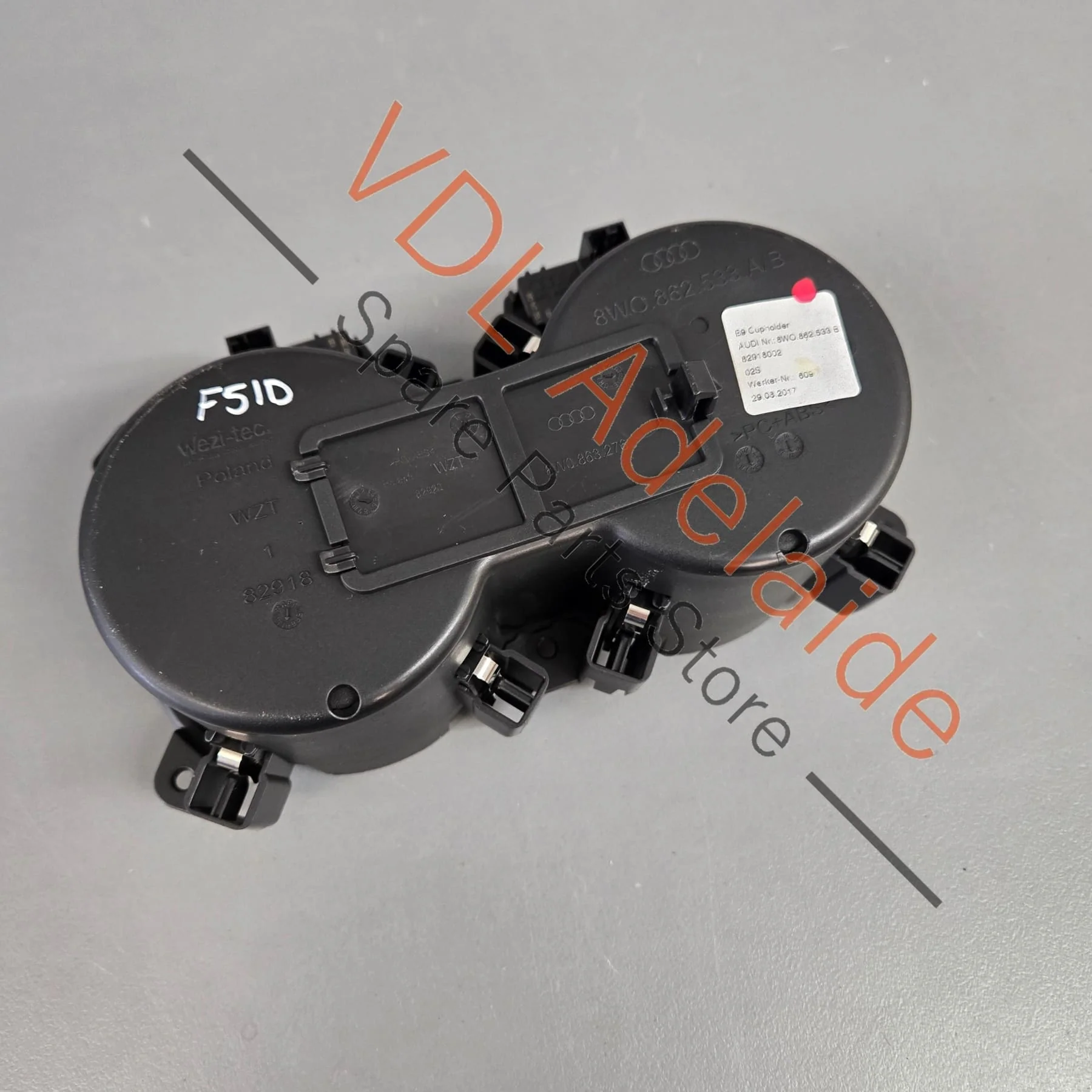 Audi A4 A5 S4 B9 Centre Console Cup Drinks Holder 8W0862533B 8W0862533E - Image 4