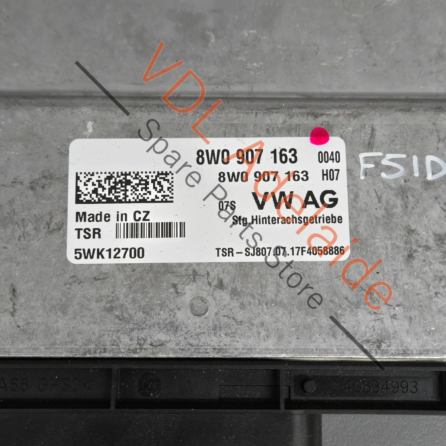 Audi RS5 F5 B9 Control Unit for 4WD 8W0907163 8W0907163A - Image 2