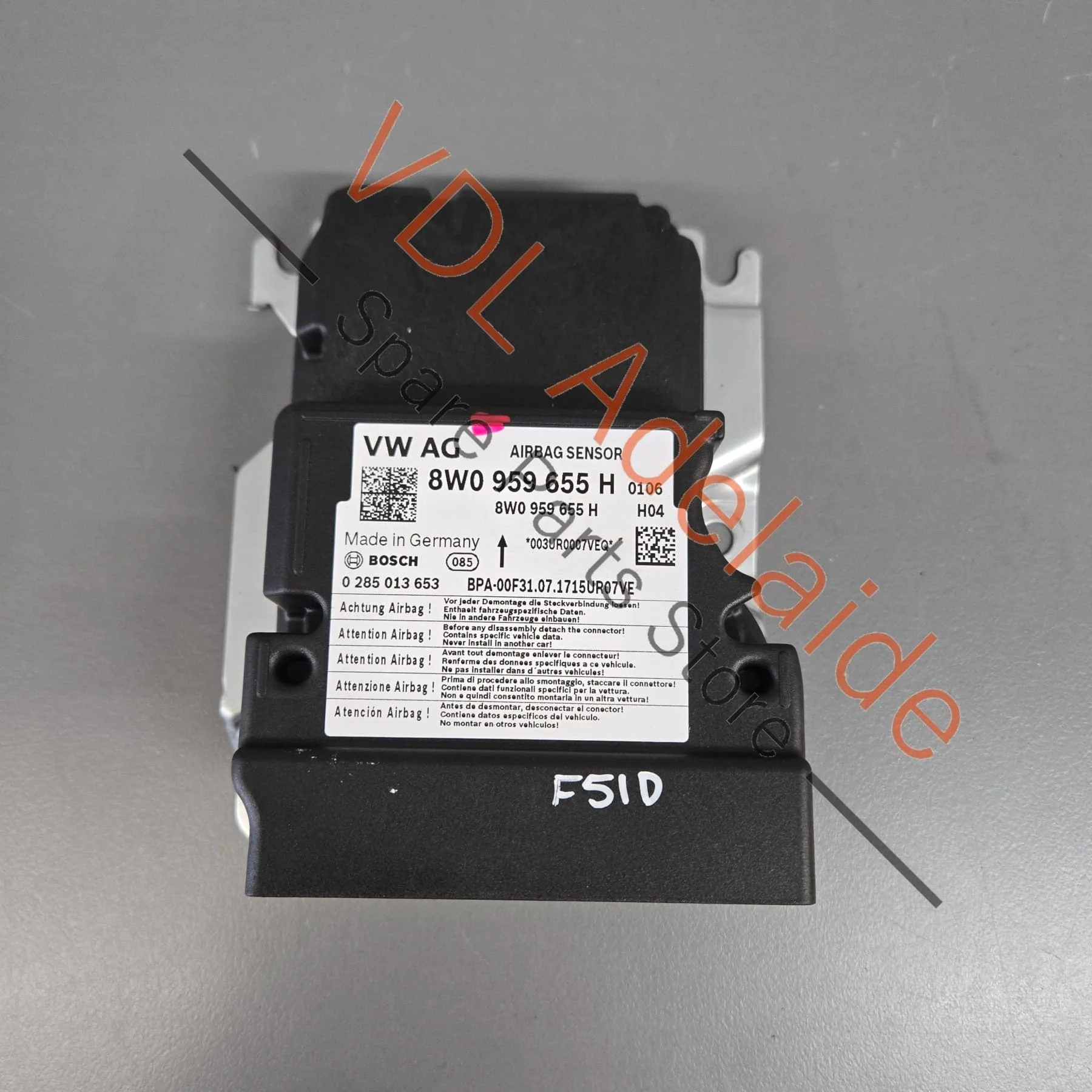 Audi A5 S5 RS5 B9 Airbag Control Module 8W0959655H