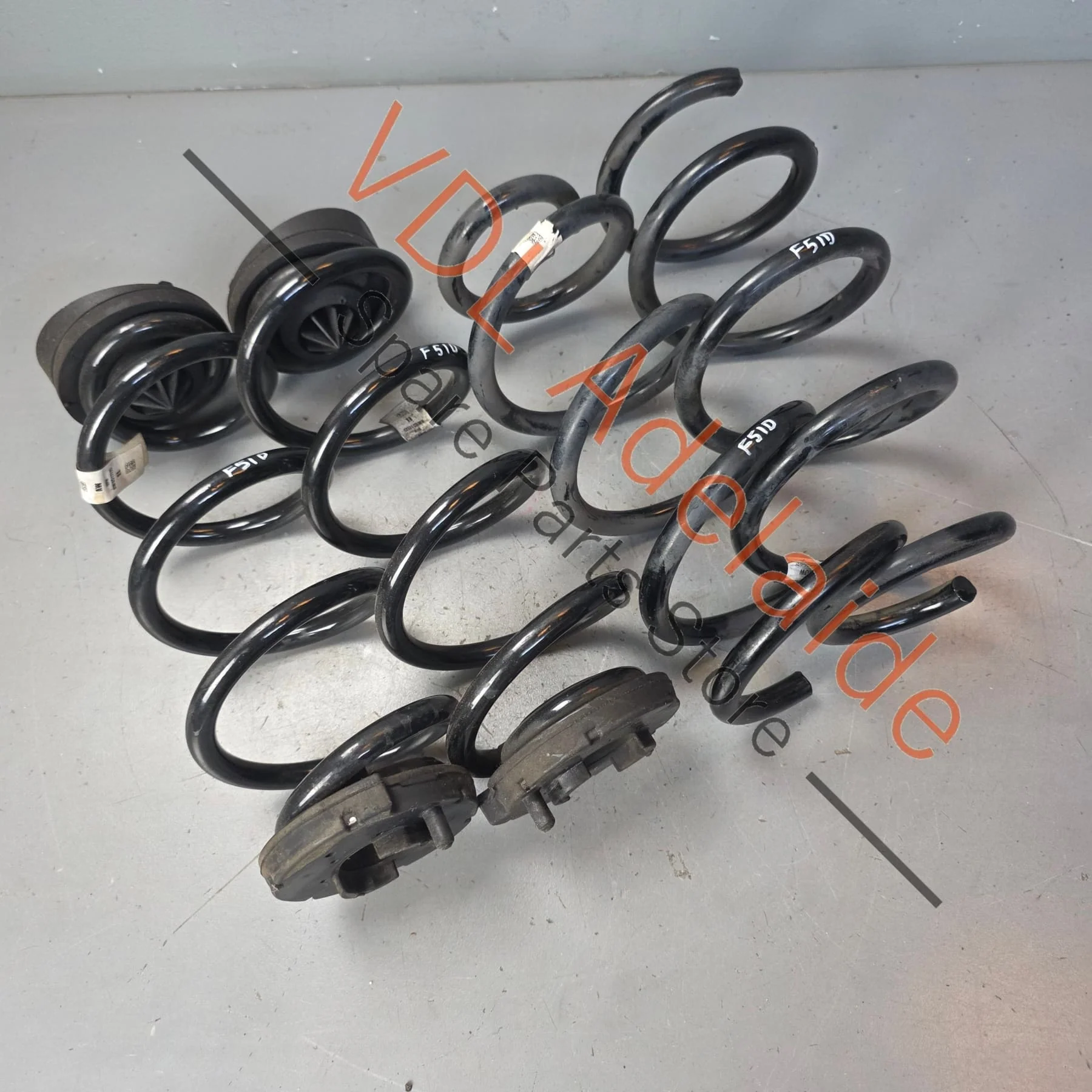 Audi RS5 B9 Set of Coil Springs Stock Height 8W0511115EL 8W0411105HH