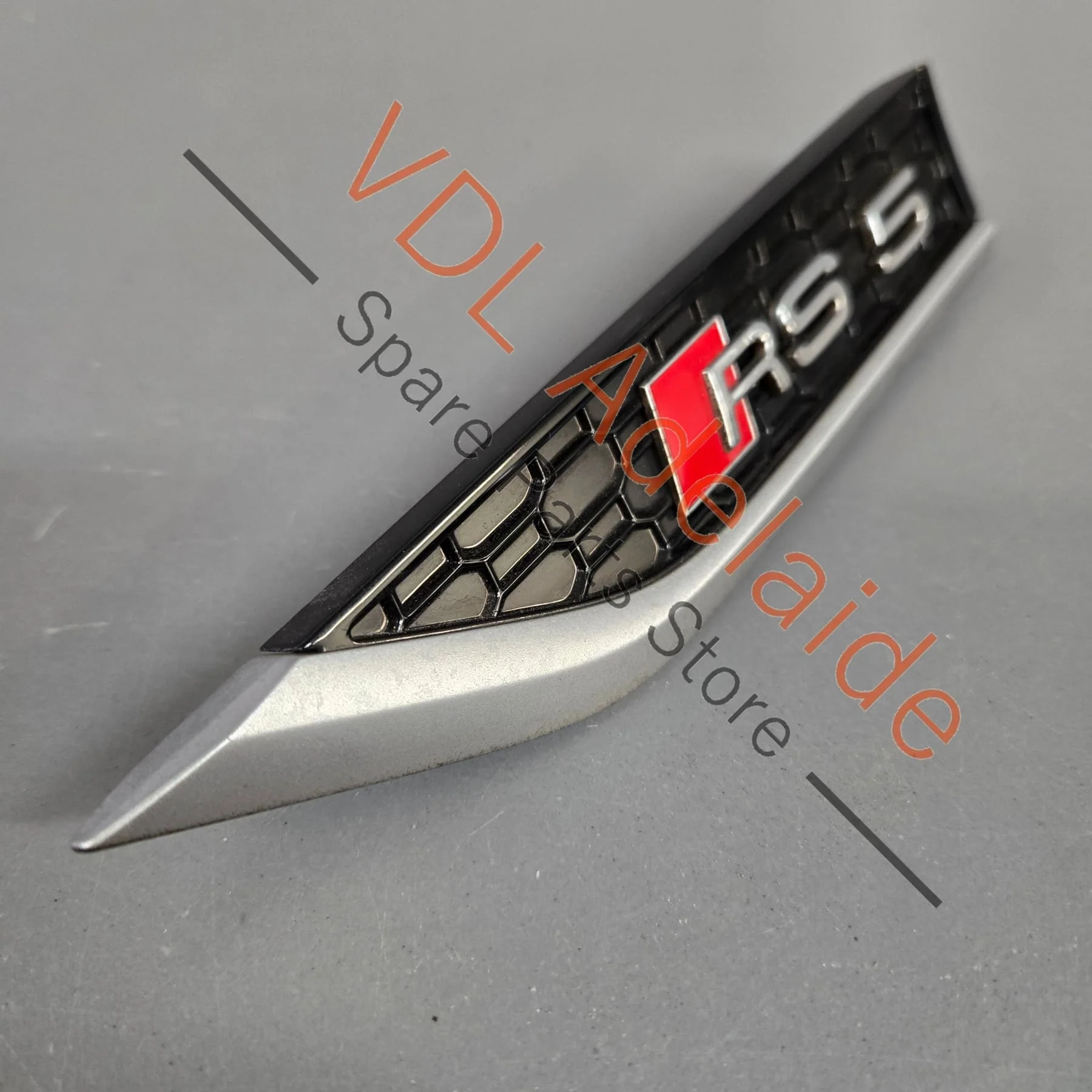 Audi RS5 Left Front Fender Badge Emblem 8W6853601D PUZ - Image 2