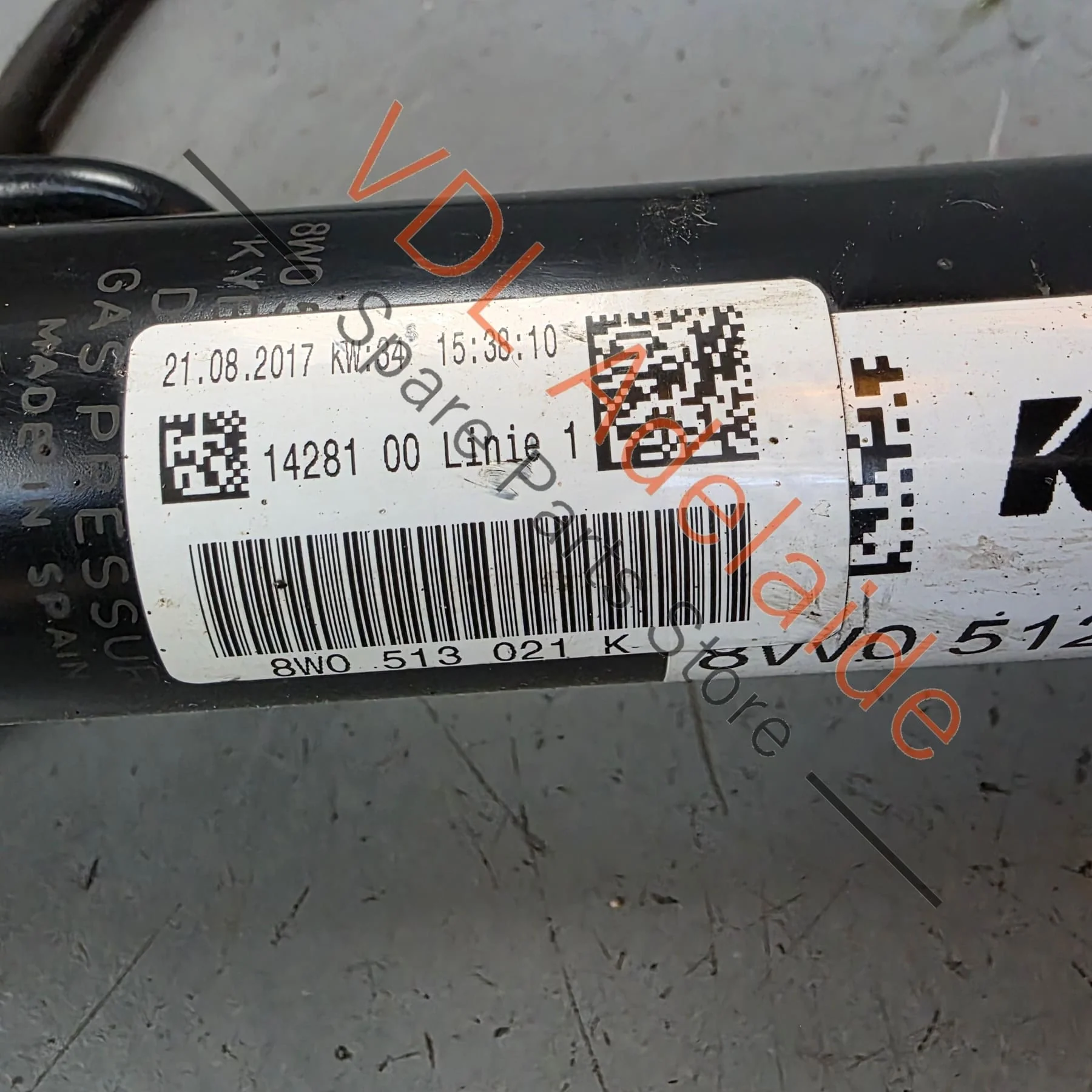 Audi RS5 B9 Rear Left Shock Absorber 8W0512019 8W0513021 - Image 2