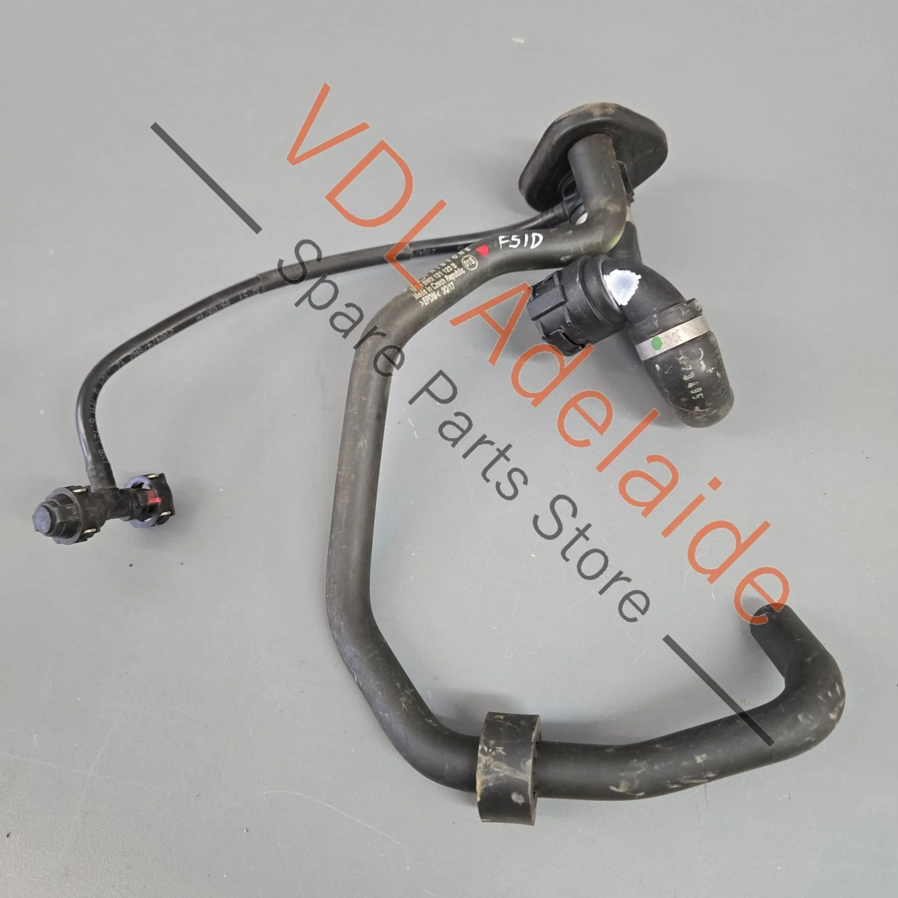 Audi RS5 Coolant Reservoir Bleeder Pipe Hose 8W0122109D