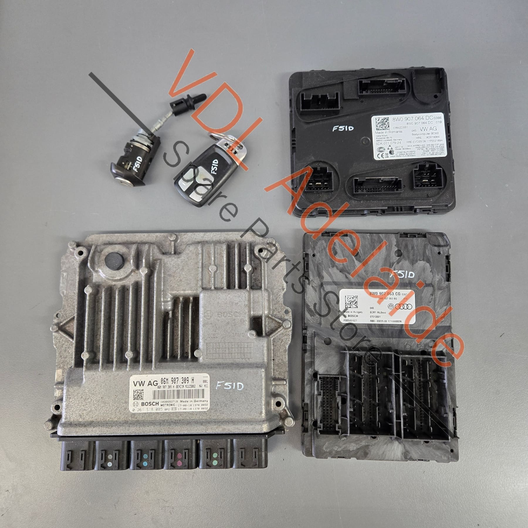 Audi RS5 B9 ECU BCM1 and BCM2 Key Set