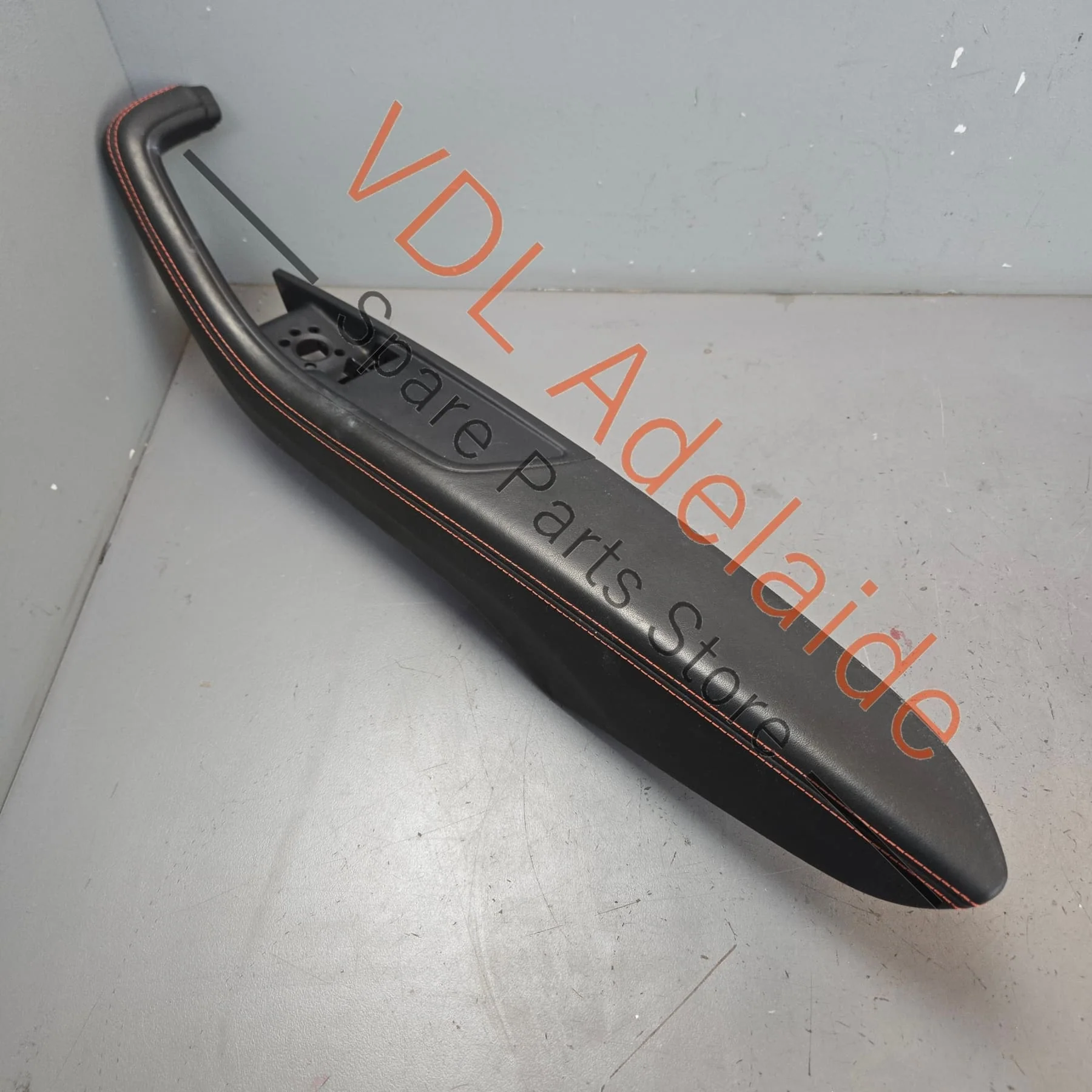 Audi RS5 B9 Interior Door Handle Trim Set Black Leather Red Stitch 8W6867174B MCB 8W6867173B MCB - Image 4