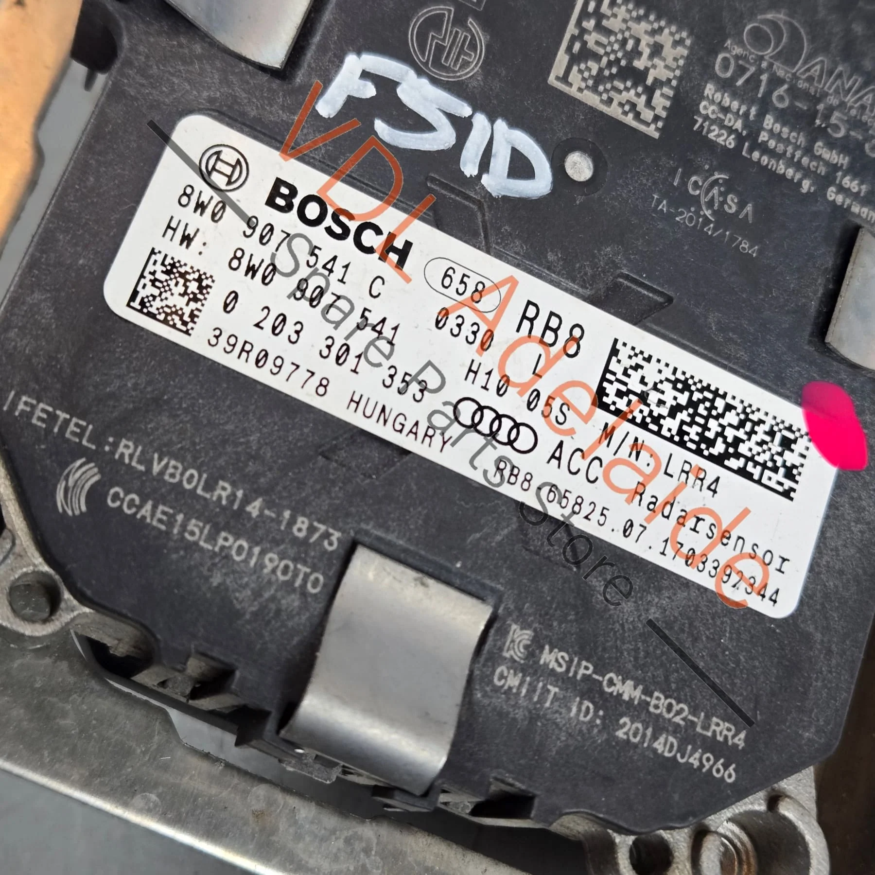 Audi A4 A5 RS4 RS5 B9 Left Side Distance ACC Radar 8W0907541C - Image 4