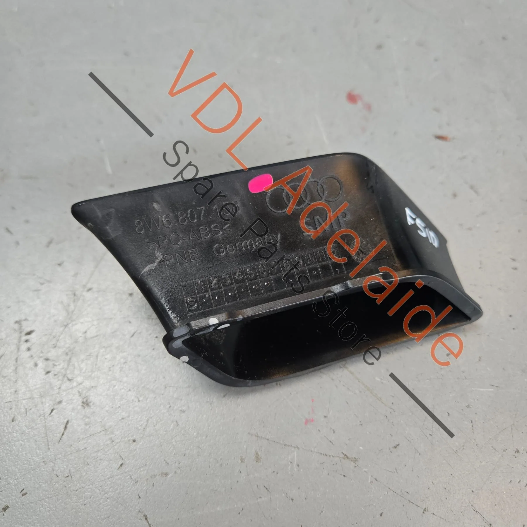 Audi RS5 Front Bumper Left Air Duct Gloss Black 8W6807158 T94 - Image 4
