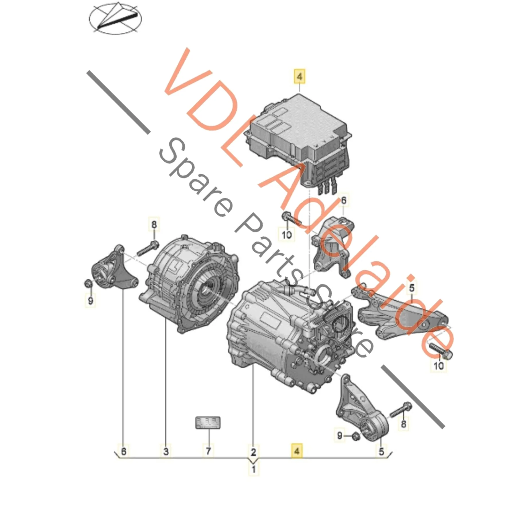 Audi E-Tron GT Porsche Taycan Front Drive Inverter Controller Unit 9J1907124L 9J1907124AM - Image 2