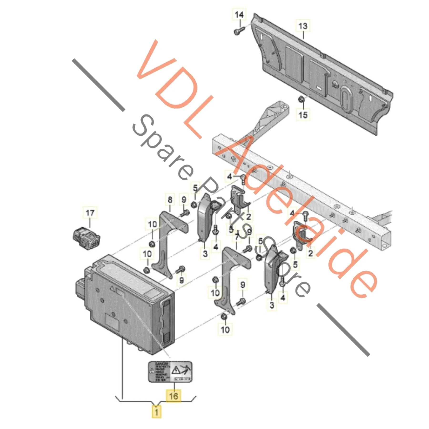 Audi E-Tron Porsche Taycan High Voltage Battery Charger Module 5Q0915684DA 5QE915684DA - Image 2