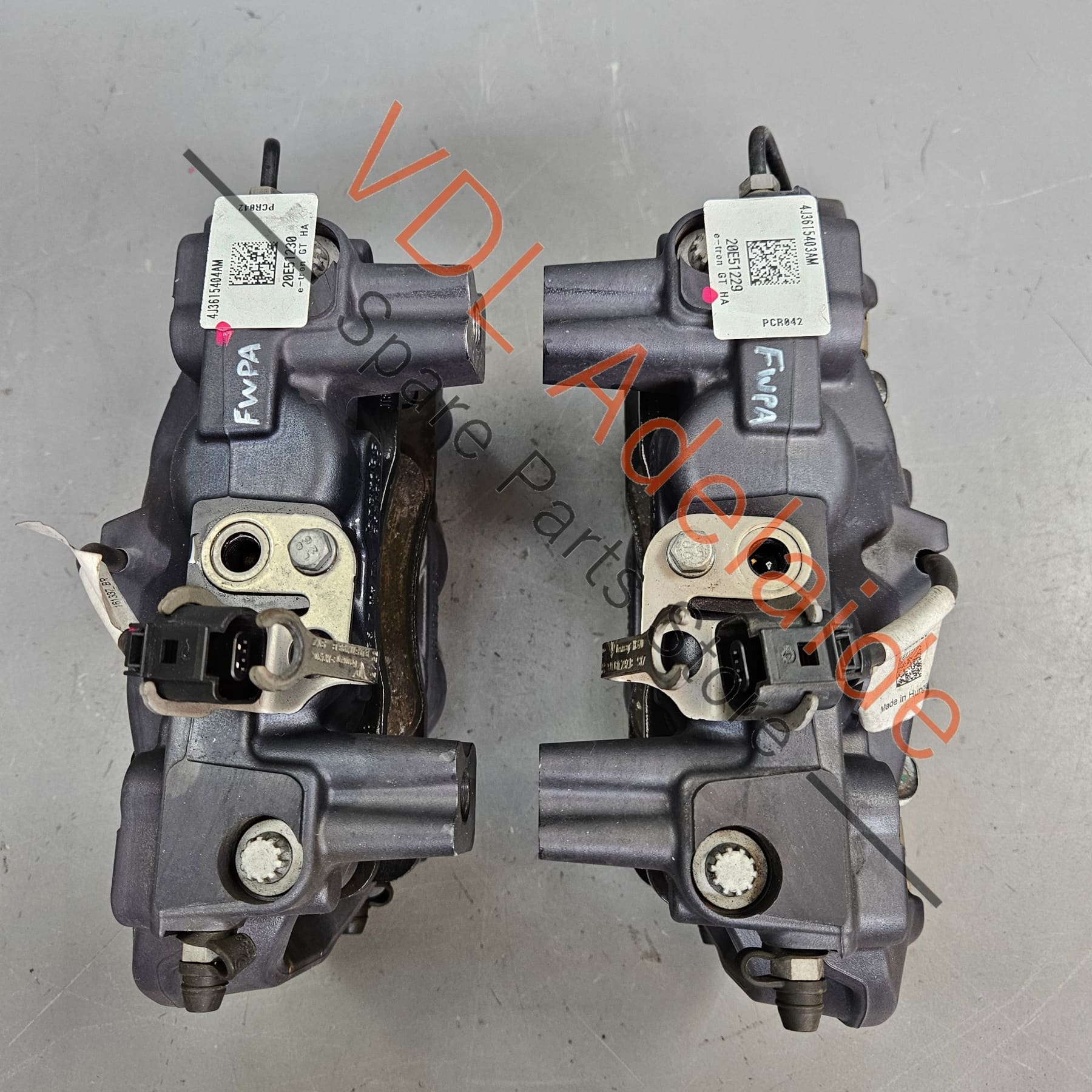 Audi e-Tron GT Brembo 4x Piston Rear Brake Caliper set fits 358mm x 28mm rotor 4J3615423K 4J3615424K 9J1615423 9J1615424 - Image 7