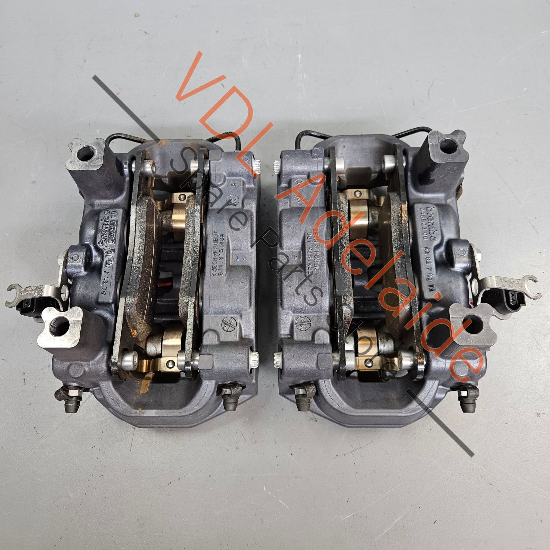 Audi e-Tron GT Brembo 4x Piston Rear Brake Caliper set fits 358mm x 28mm rotor 4J3615423K 4J3615424K 9J1615423 9J1615424 - Image 8