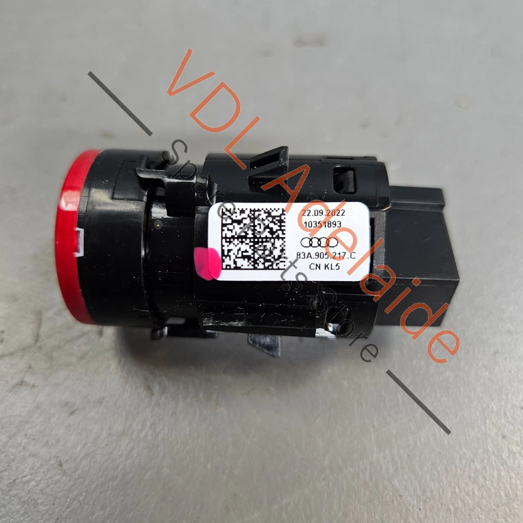 Audi e-Tron Start Stop Switch Red 83A905217C - Image 4