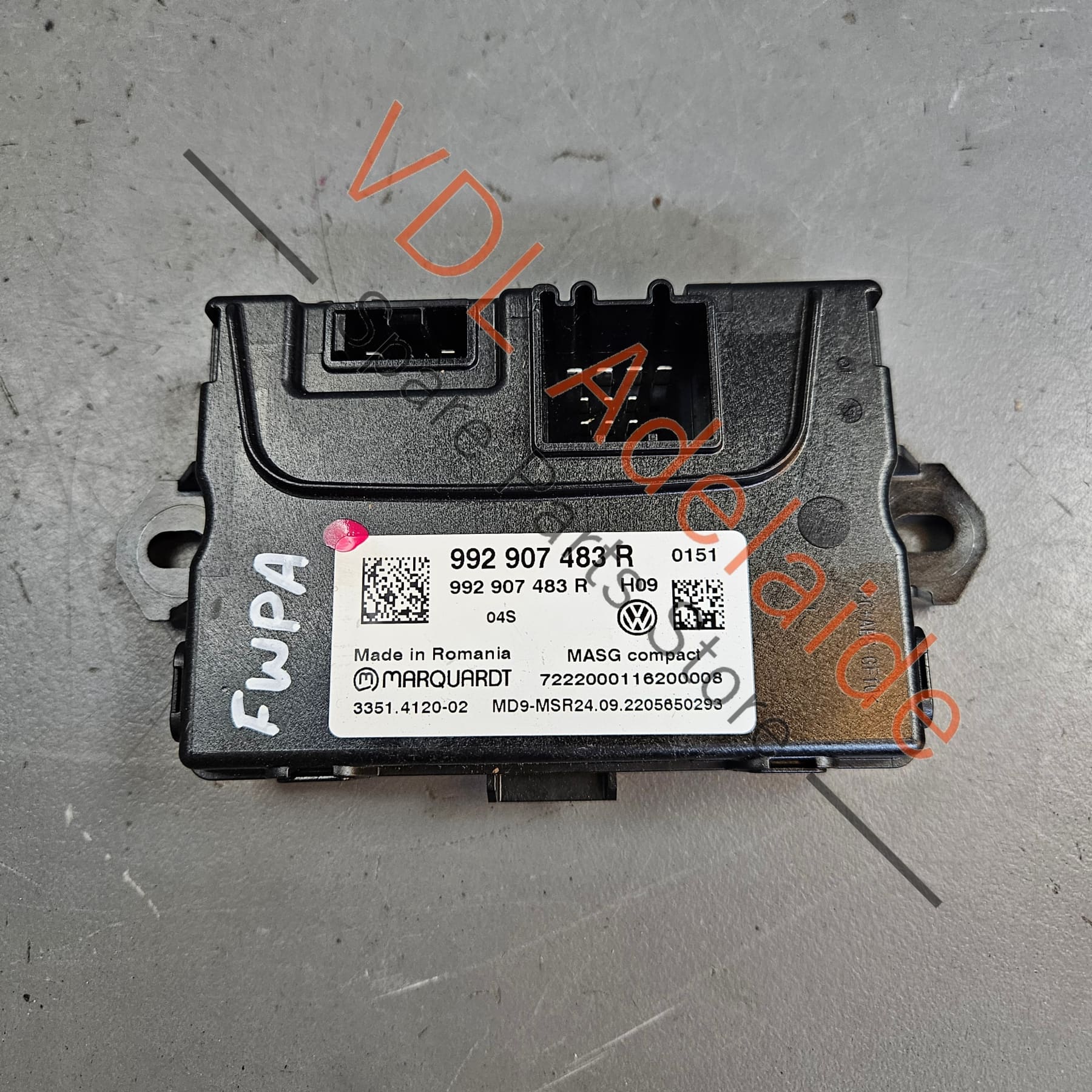 Porsche 911 Audi e-Tron Rear Spoiler Wing Control Module 992907483S