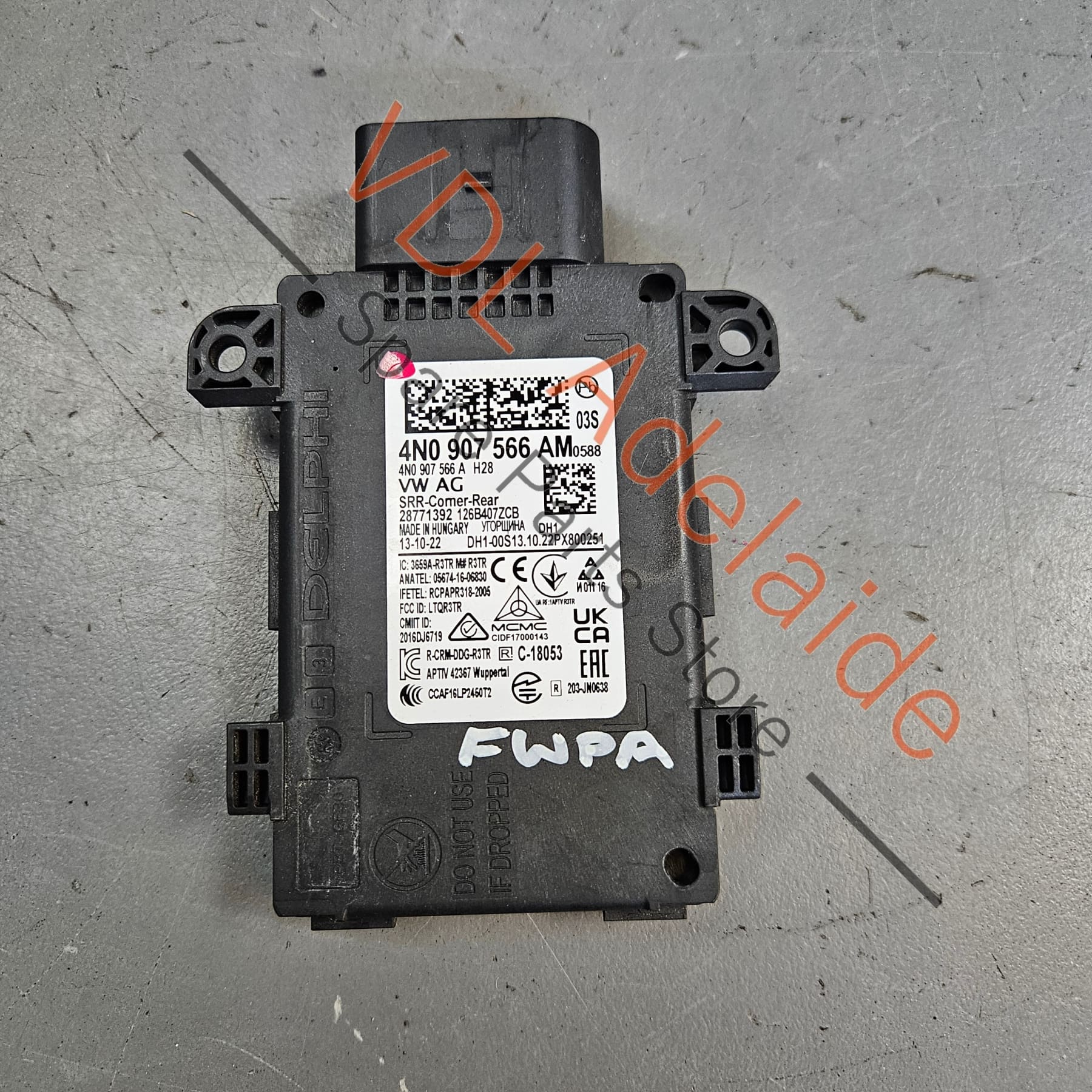 Control Unit for Lane Change Assist Radar 4N0907566AM