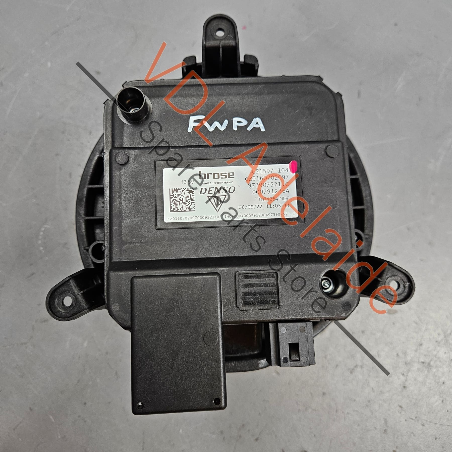 Audi e-Tron GT Heater Blower Fan RHD 973907521C - Image 4