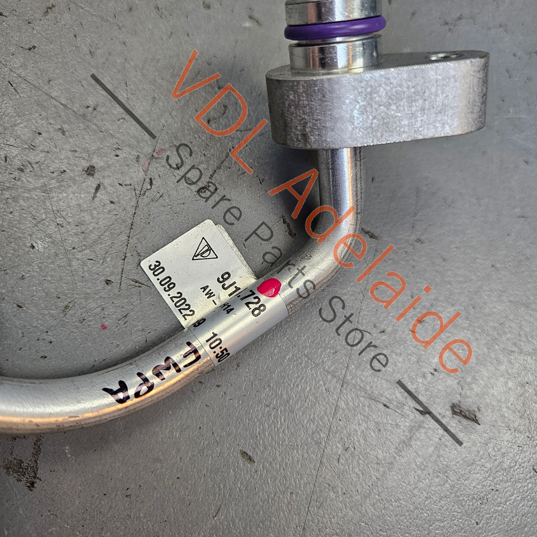 Audi e-Tron Porsche Taycan AC Air Conditioning Refrigerant Hose Pipe 9J1820728 - Image 5