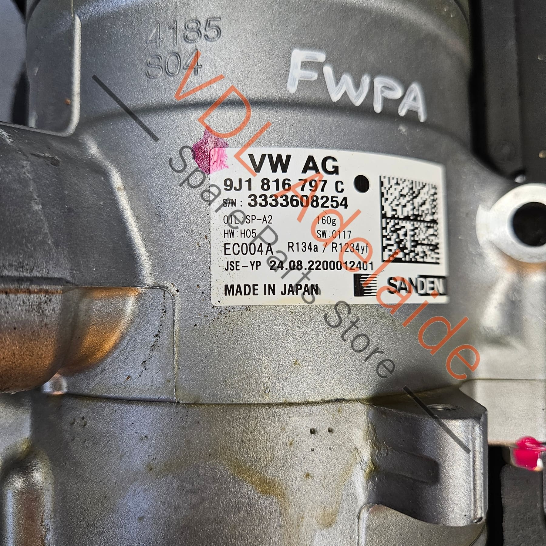 Audi e-Tron GT Porsche Taycan Electric AC Air Conditioning Compressor Pump 9J1816797C - Image 7