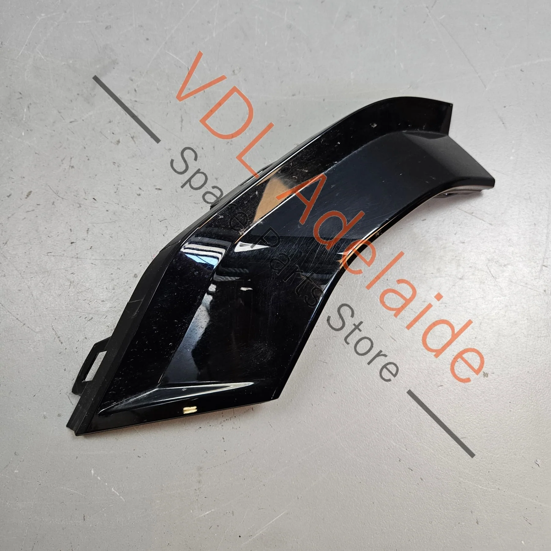Audi e-Tron GT Rear Bumper Left Corner Trim Gloss Black 4J3807837 Y9B