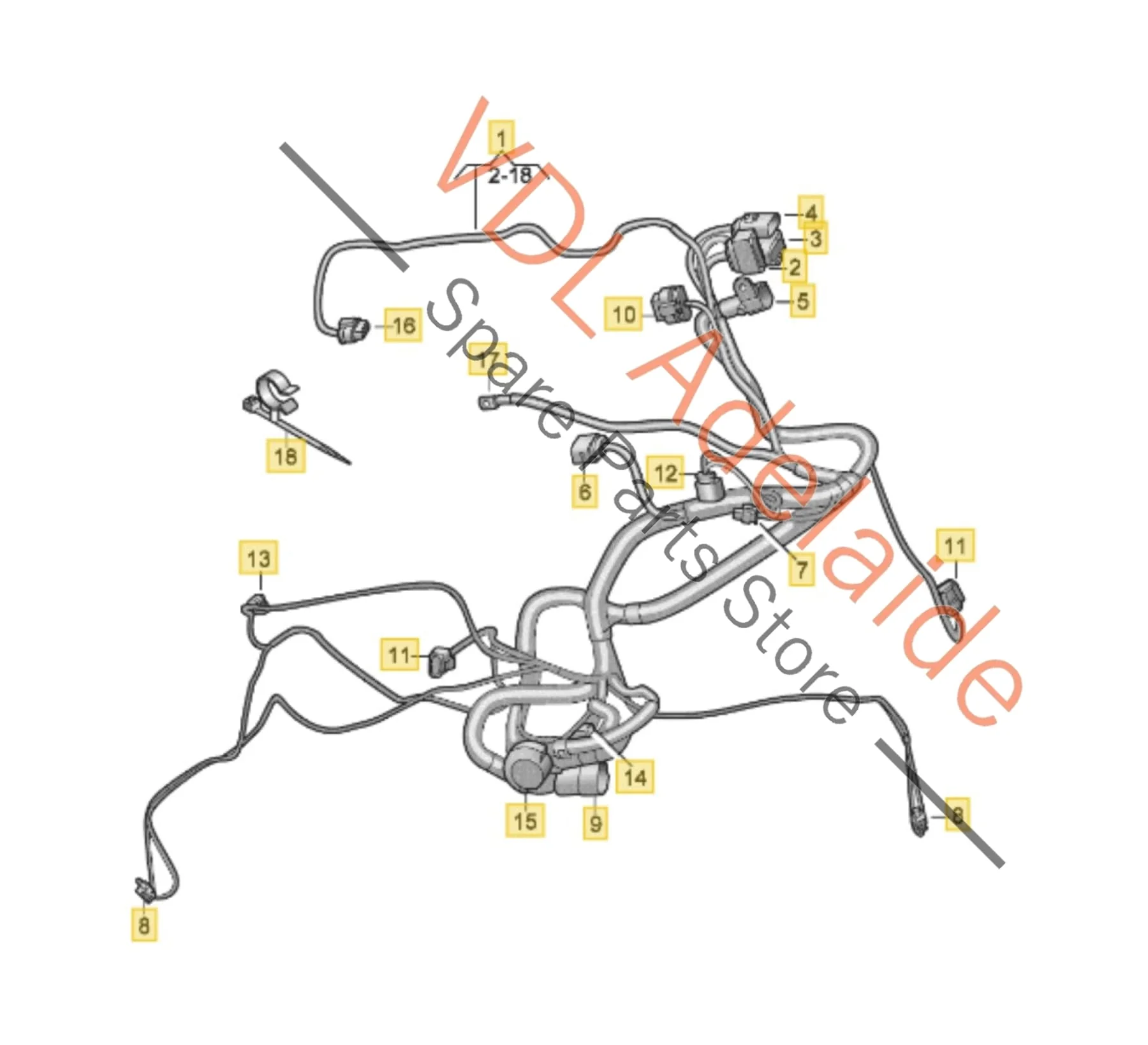Audi e-Tron GT Wiring Harness for Transmission Gearbox 9J1971277Q Suit RHD - Image 2