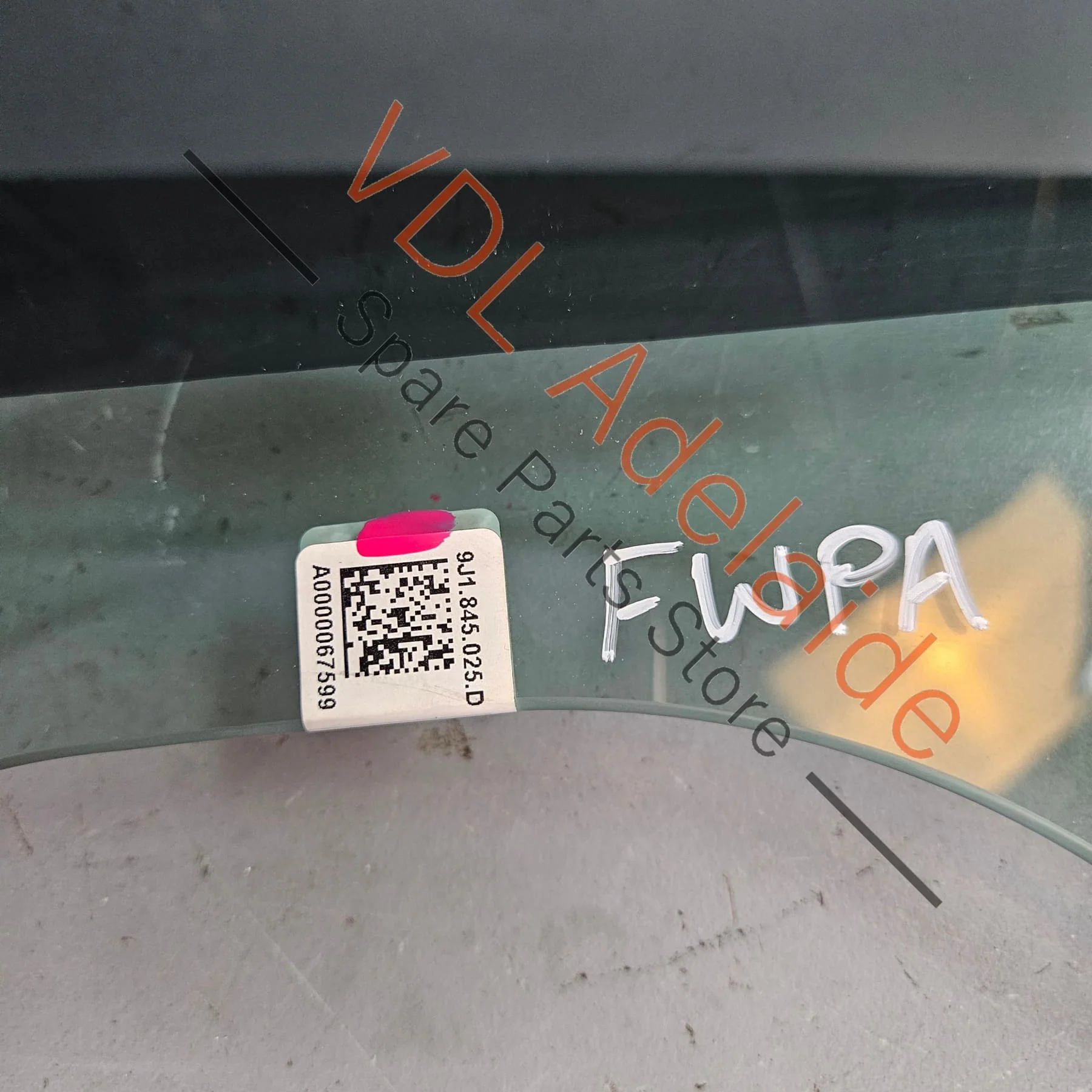 Audi e-Tron GT Rear Left Door Window Glass 9J1845025D - Image 4