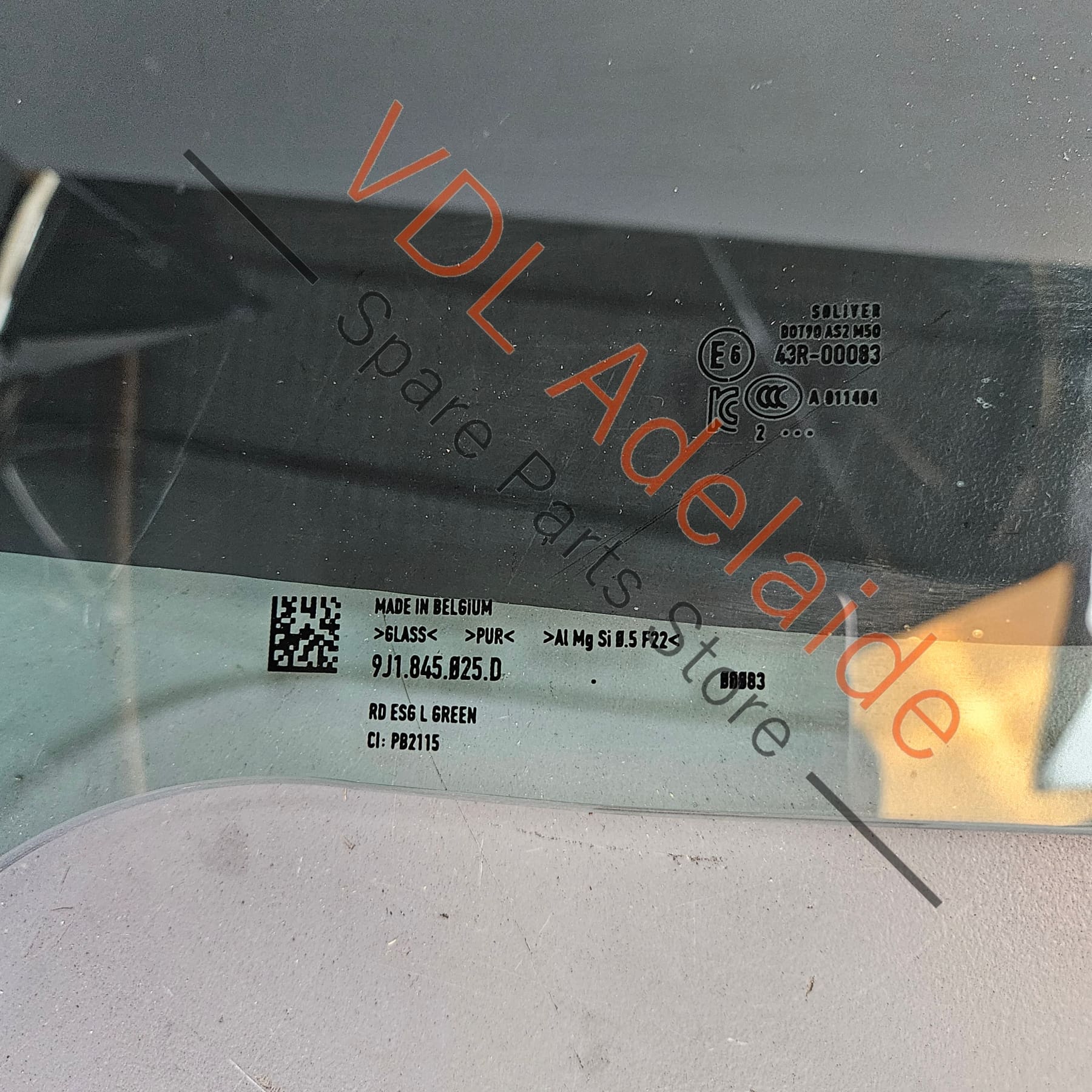 Audi e-Tron GT Rear Left Door Window Glass 9J1845025D - Image 5