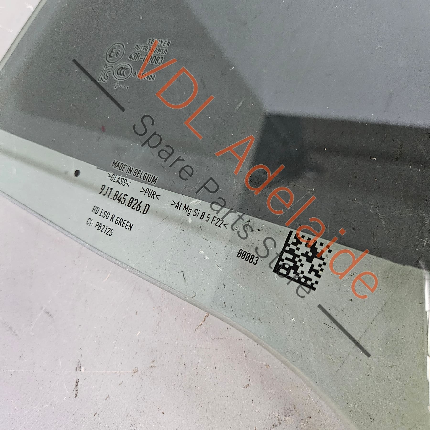 Audi e-Tron GT Rear Right Door Window Glass 9J1845026D - Image 5
