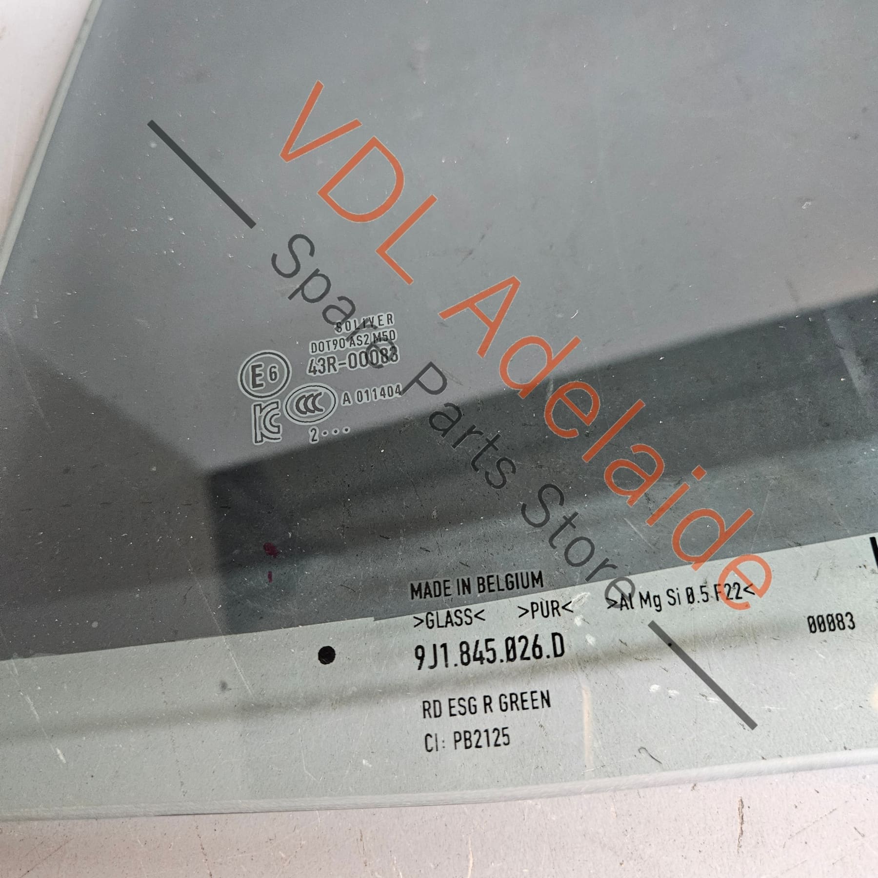 Audi e-Tron GT Rear Right Door Window Glass 9J1845026D - Image 6
