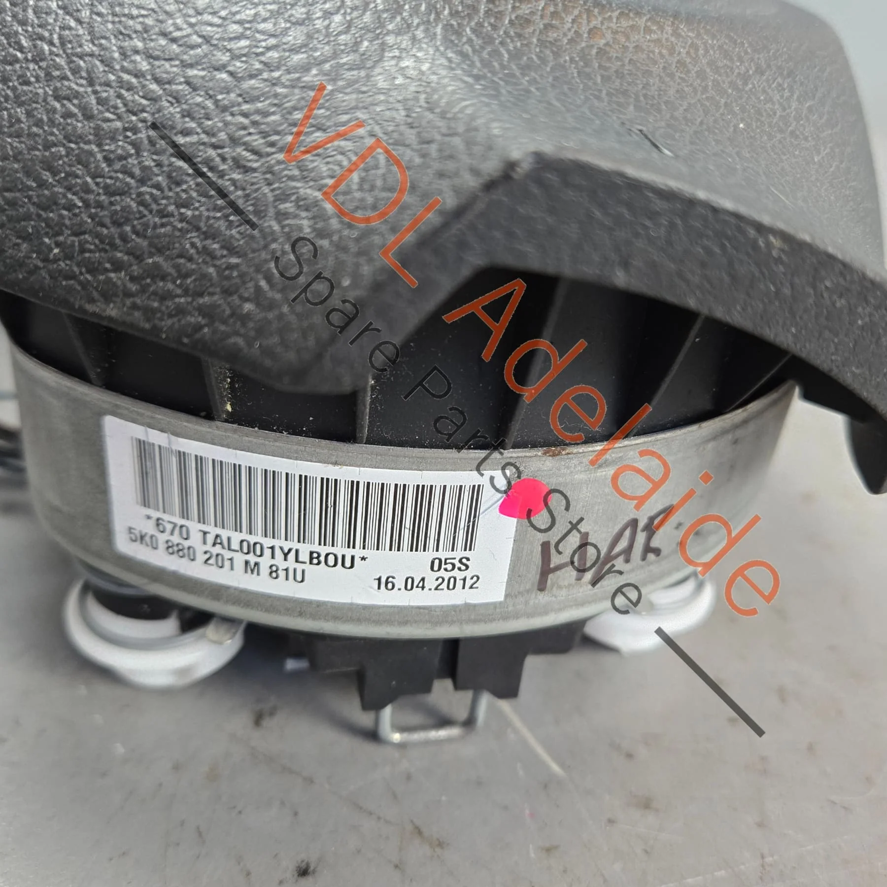 VW Golf MK6 R Gti Steering Wheel Airbag 5K0880201AE 81U - Image 4