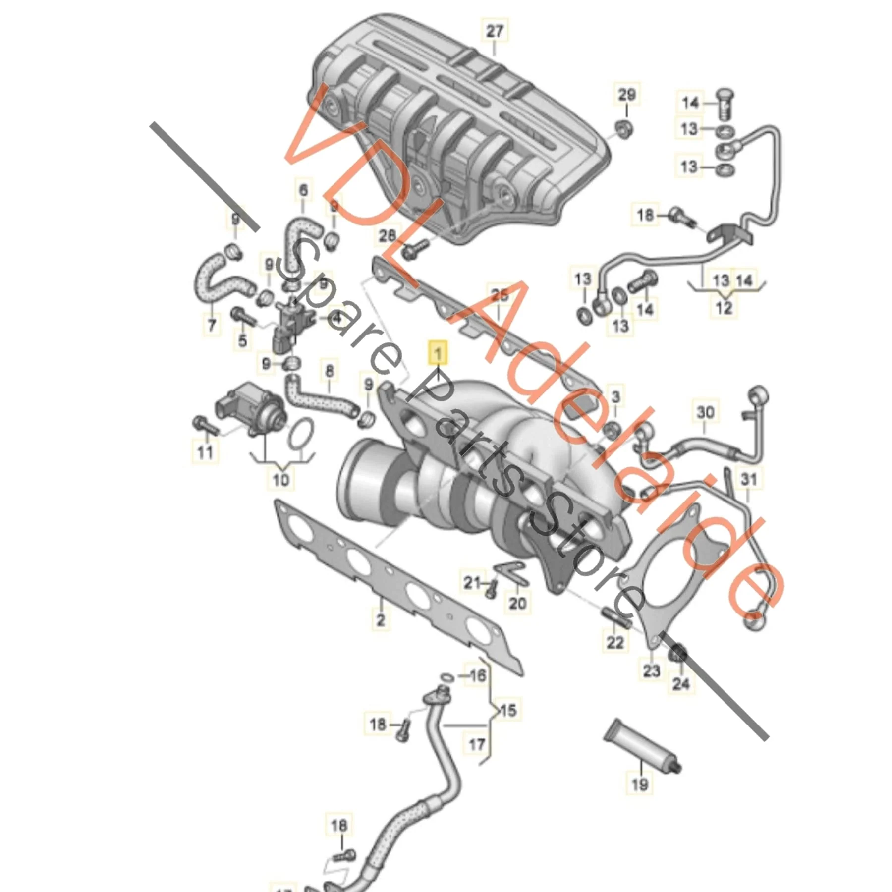 VW Polo 1.4 CAVE K03 Turbo Turbocharger 1.4 132KW K03-2074D 03C145703A 3mth warranty - Image 2