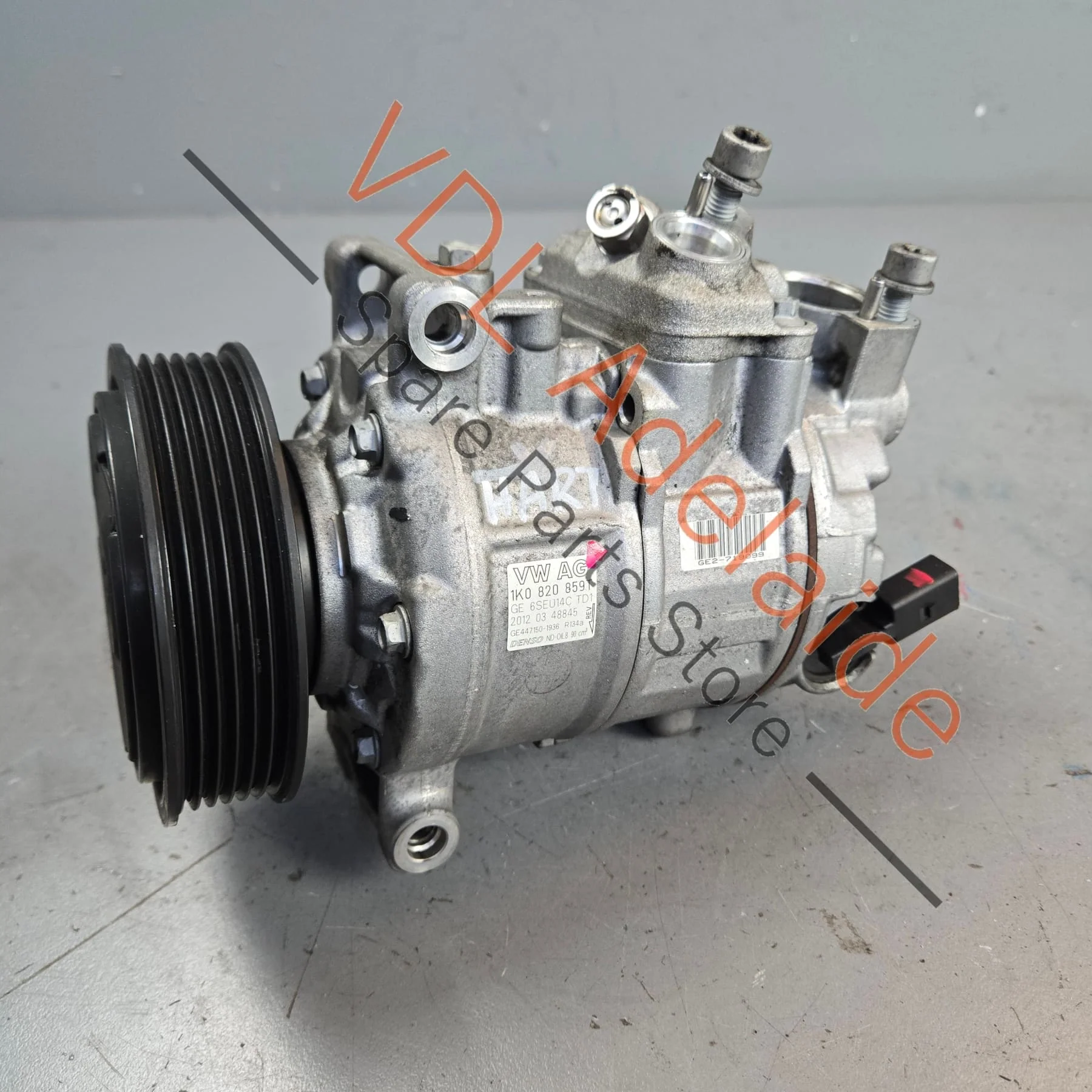 VW Polo Golf Audi A3 1.4L AC Air Conditioning Compressor Pump 1K0820859T Denso 6SEU14C