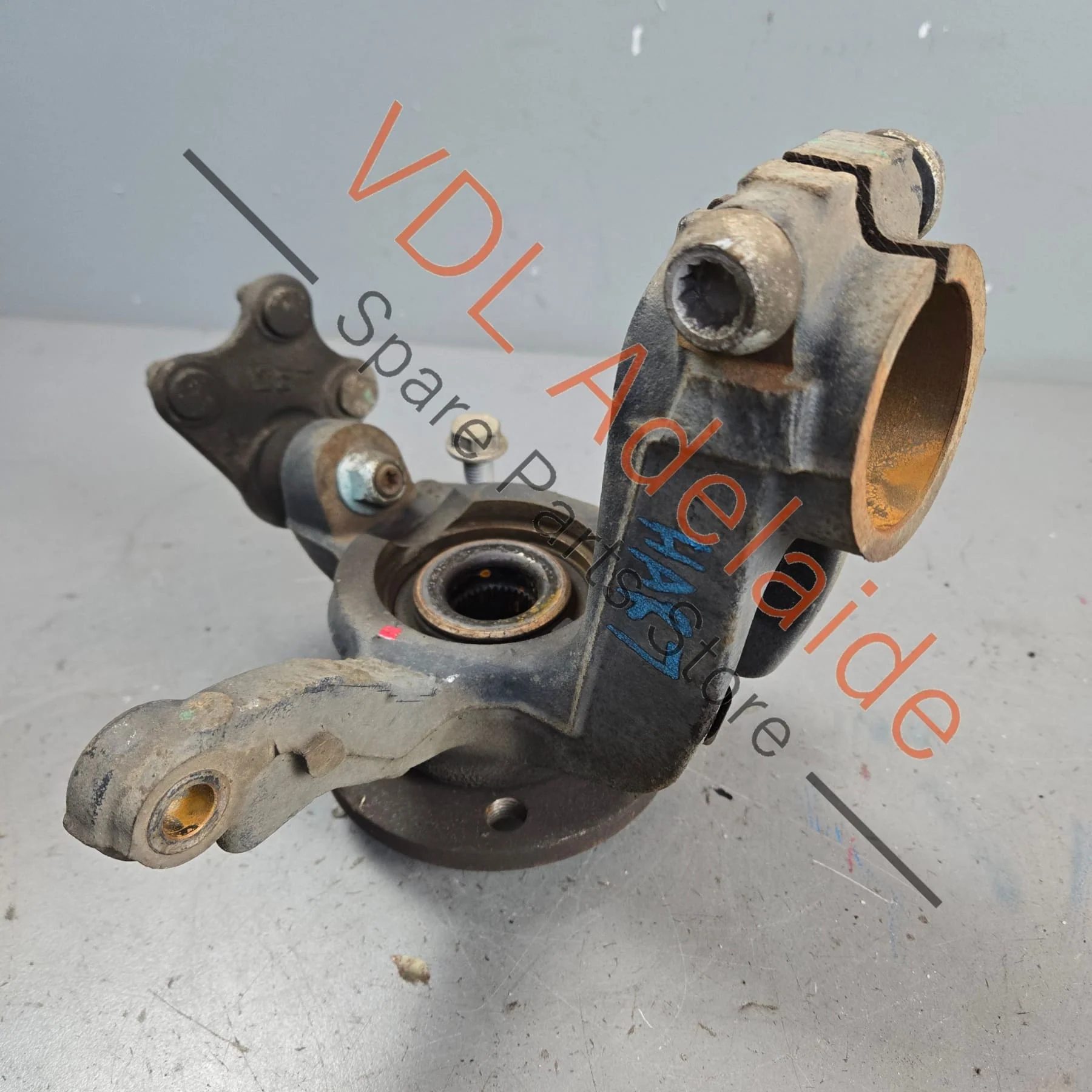 VW Polo Front Right Wheel Bearing & Housing Knuckle 6C0407256A 6C0407621 6RD407621A - Image 2