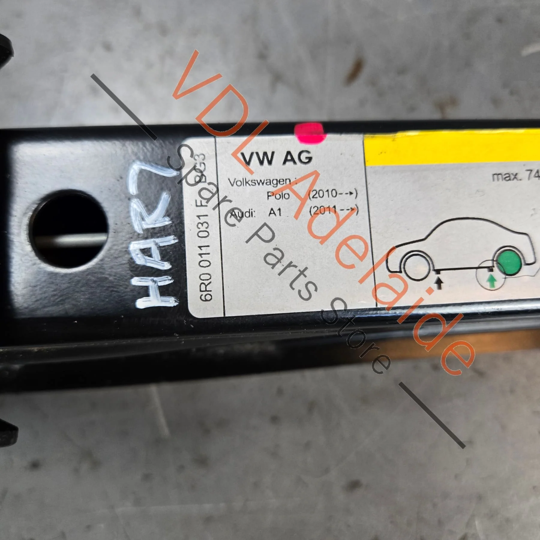 Genuine Original VW Polo 6R Audi A1 8X Emergency Flat Tyre Jack Tool 6R0011031F - Image 2